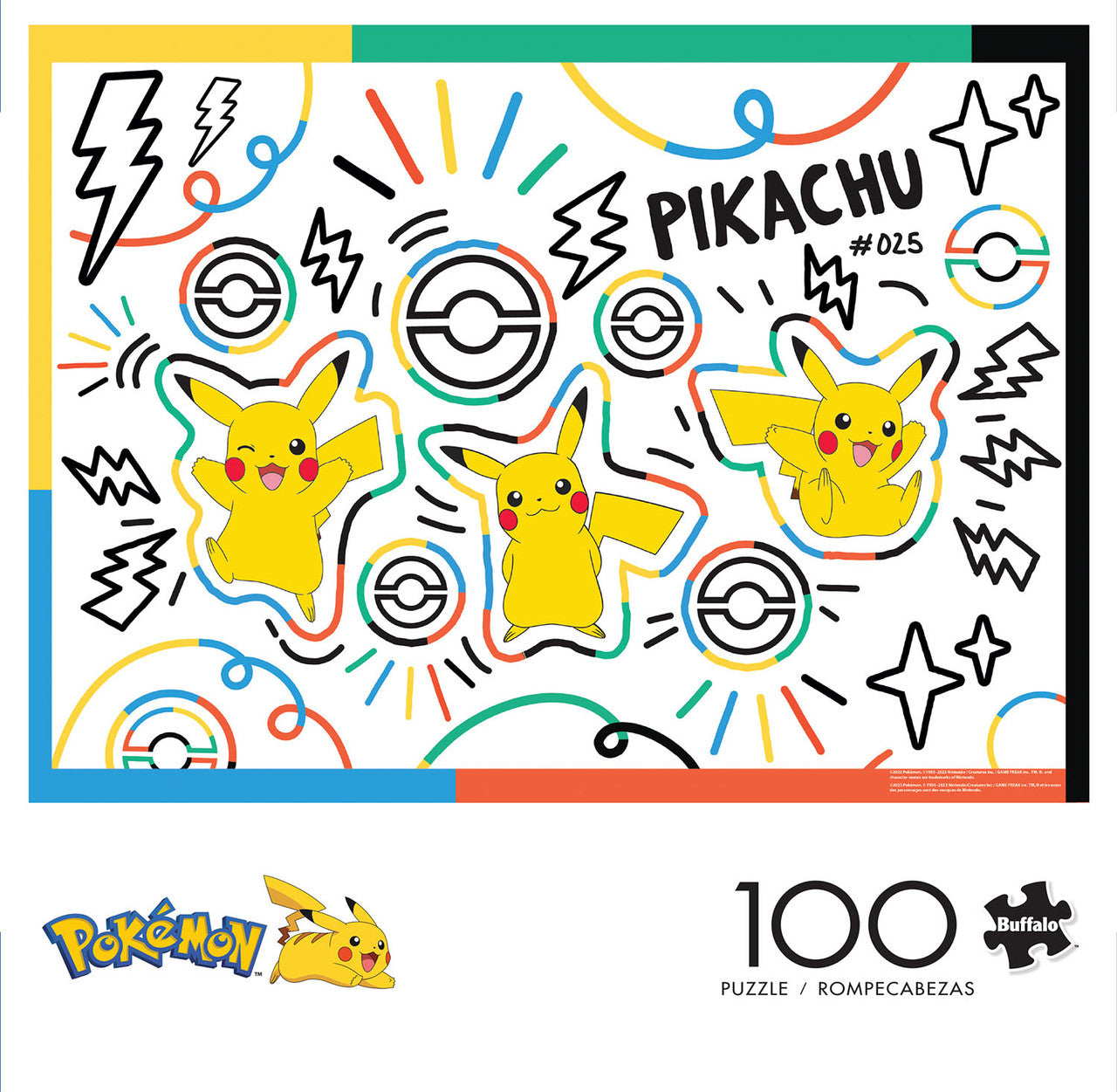 buffalo-games-pokemon-doodle-pikachu-100-teile-puzzle-kinder image 2