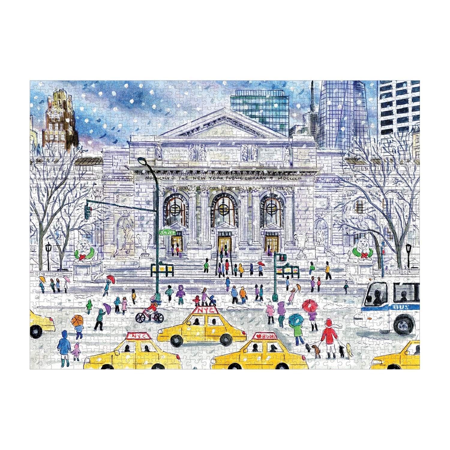 galison-michael-storrings-new-york-public-library-puzzle-1000-teile-weihnachten image 3