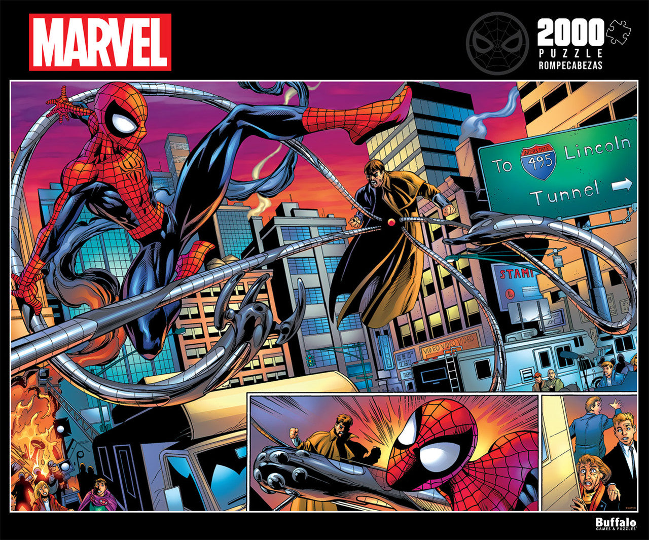 buffalo-games-spider-man-vs-doctor-octopus-puzzle-2000-teile-marvel image 2