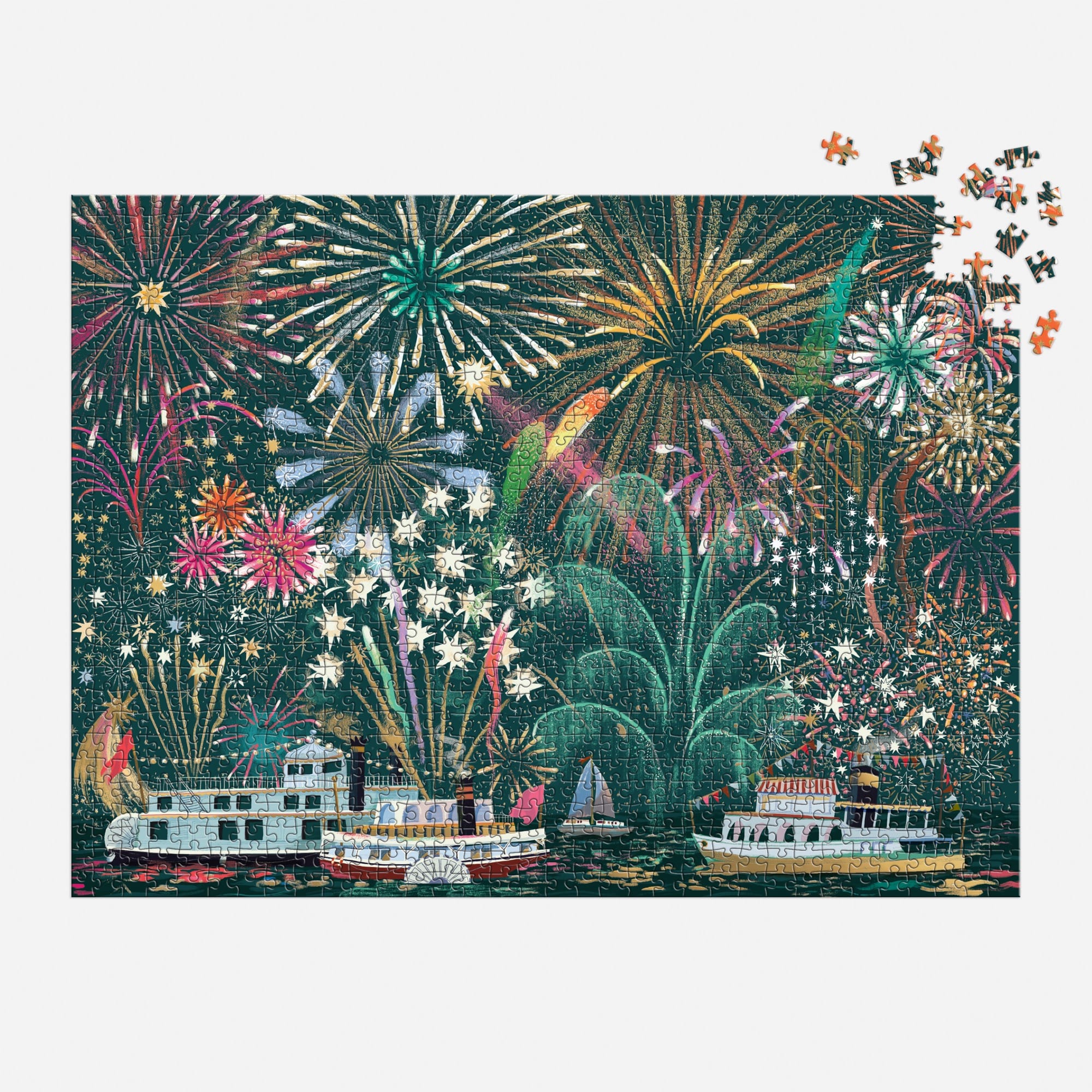 galison-fireworks-jubilee-1000-teile-puzzle-mit-folie image 4
