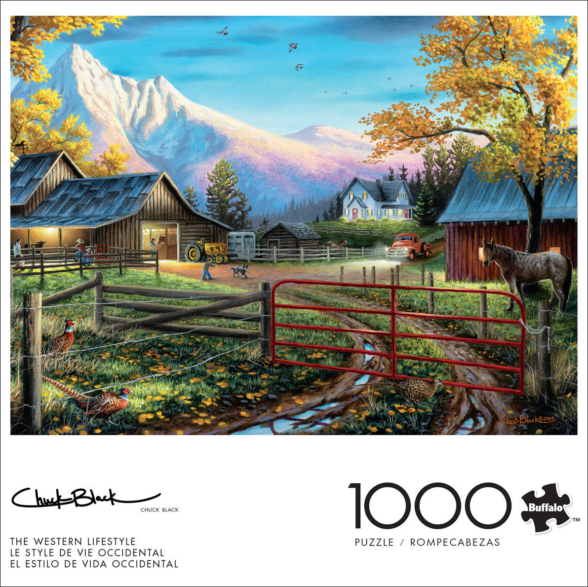 buffalo-games-country-life-the-western-lifestyle-puzzle-1000-teile-farm image 2
