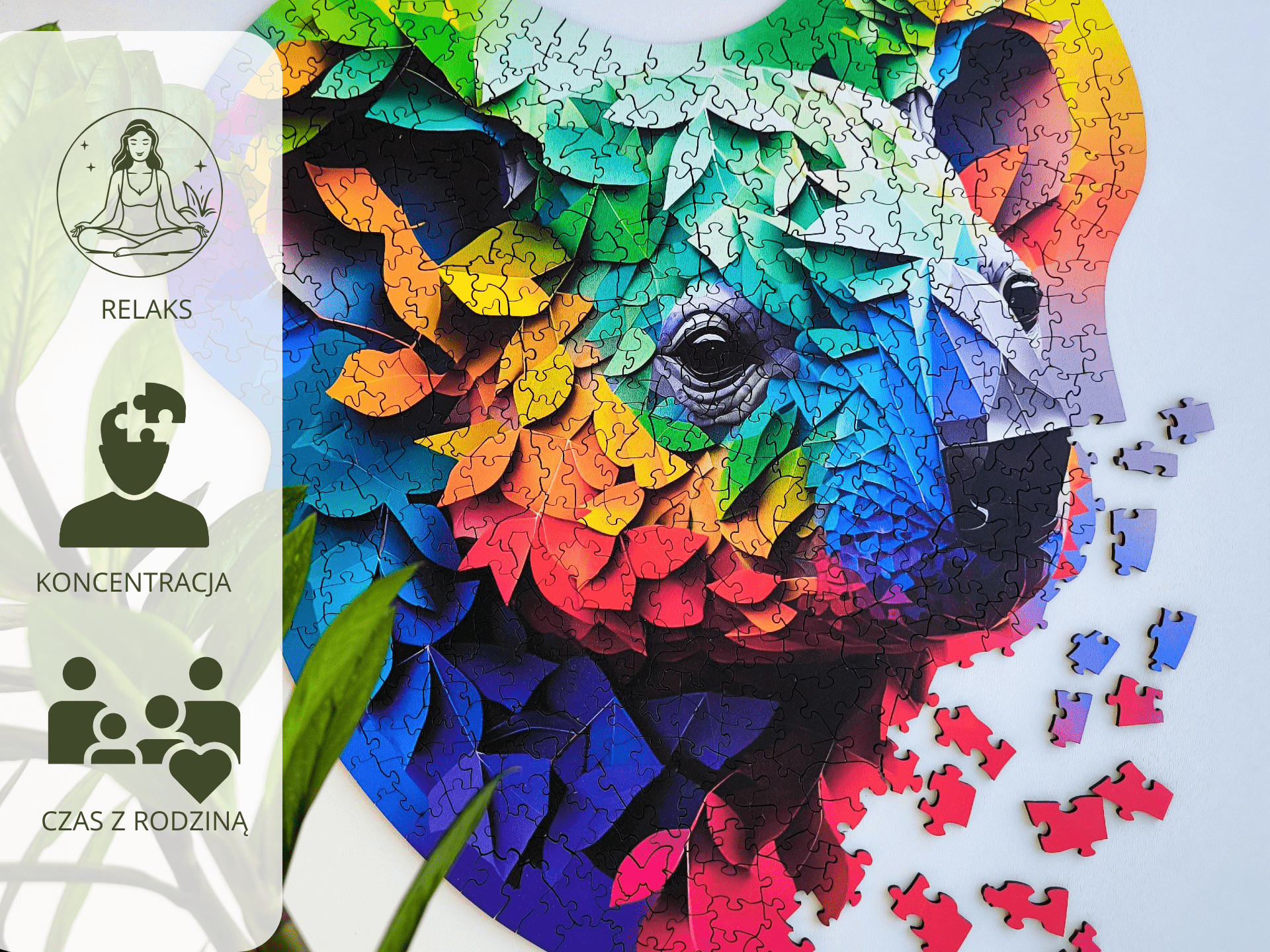 milliwood-alternative-geometry-holzpuzzle-blooming-koala-500-teile image 2