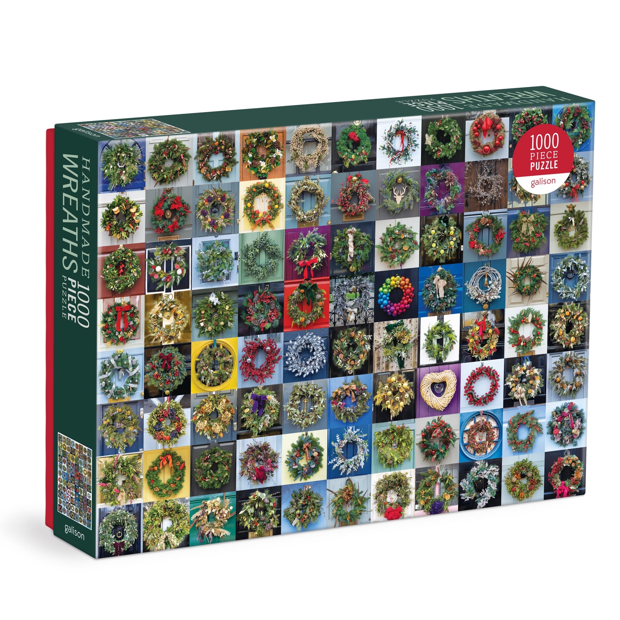 galison-handmade-wreaths-puzzle-1000-teile-weihnachten image 1