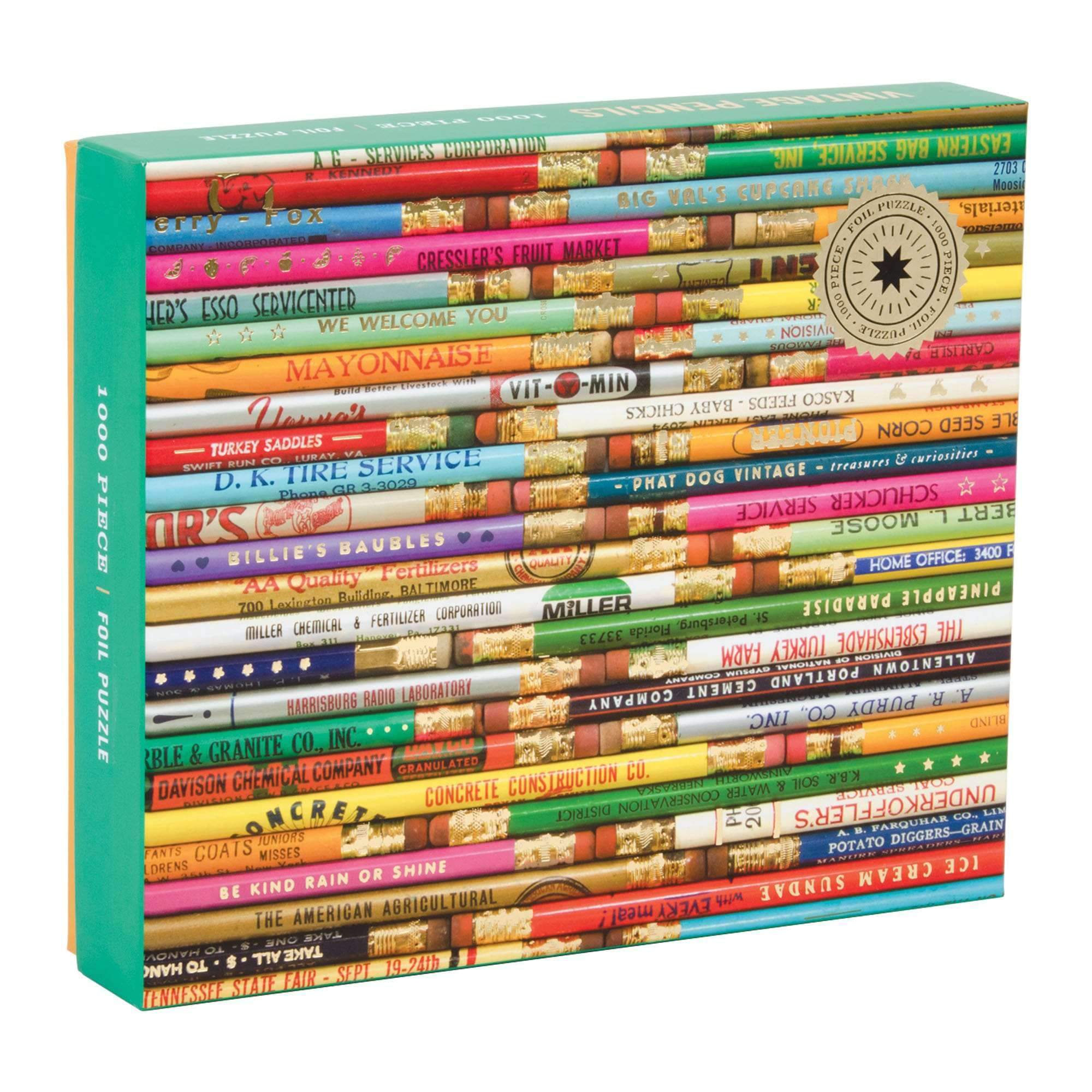 galison-phat-dog-vintage-pencils-1000-teile-puzzle-folie image 1