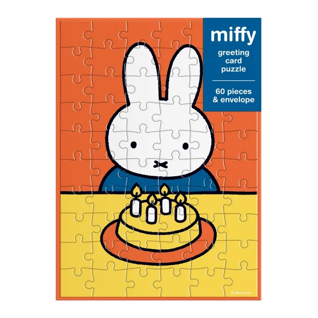 galison-miffy-birthday-gru-karten-puzzle-60-teile-geburtstag image 1