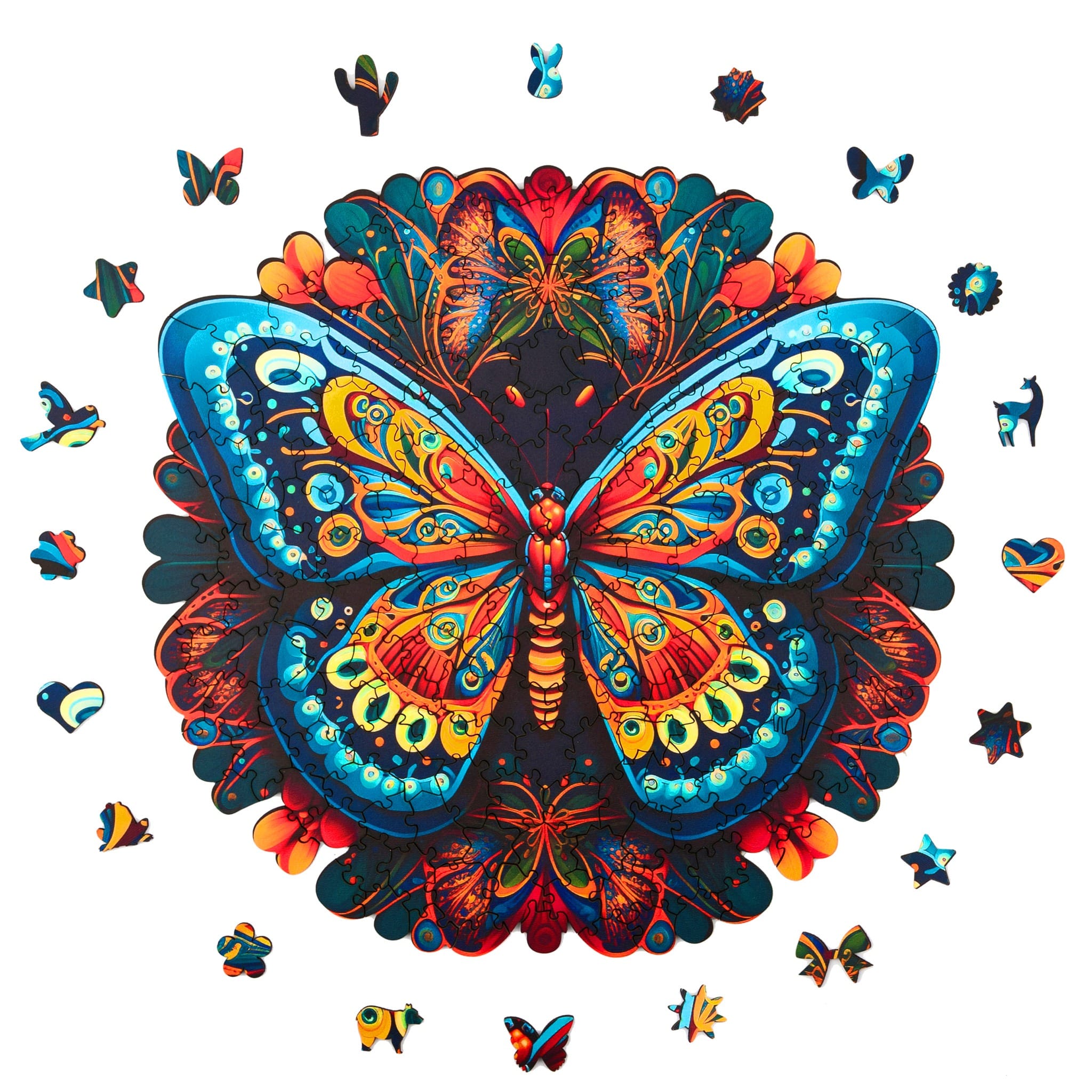 milliwood-peace-and-harmony-motyl-holzpuzzle-206-teile-mandala image 1