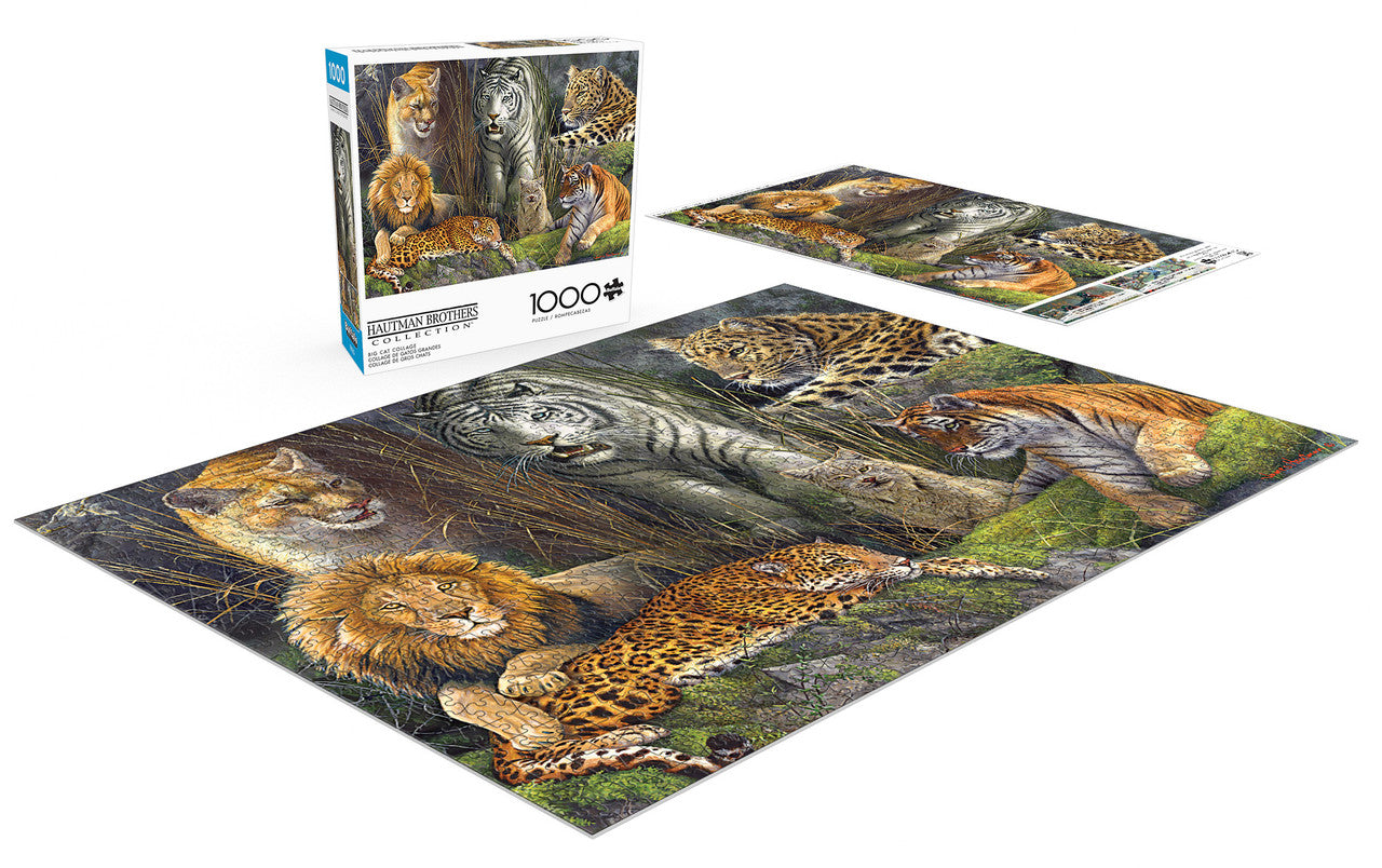 buffalo-games-hautman-big-cat-collage-1000-teile-puzzle image 4