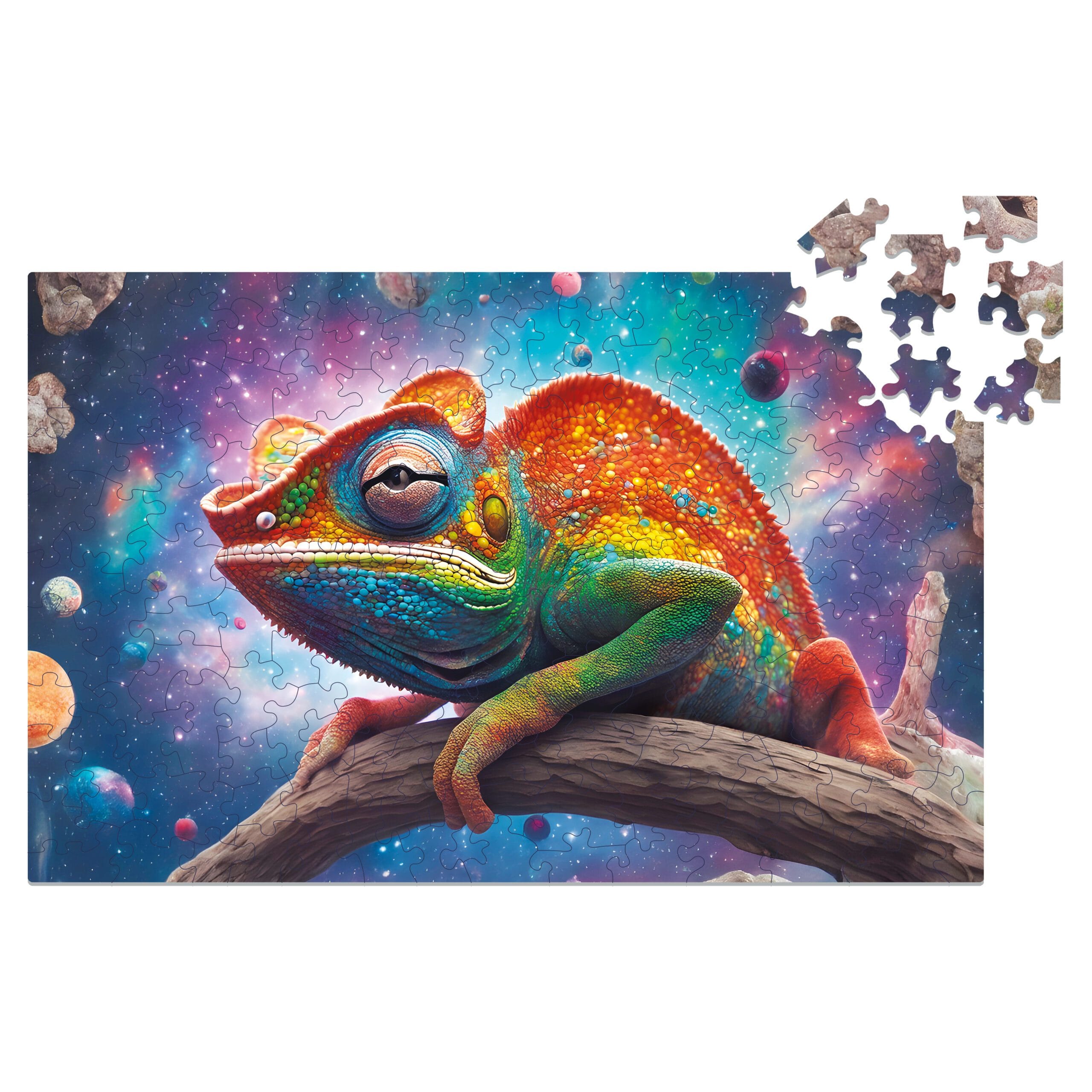milliwood-galaxies-cosmoleon-holzpuzzle-150-teile-cham-leon image 8