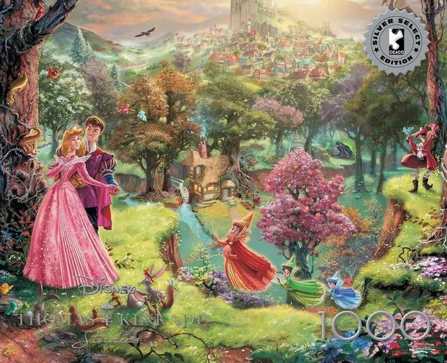 buffalo-games-silver-select-sleeping-beauty-puzzle-1000-teile-dornr-schen image 1
