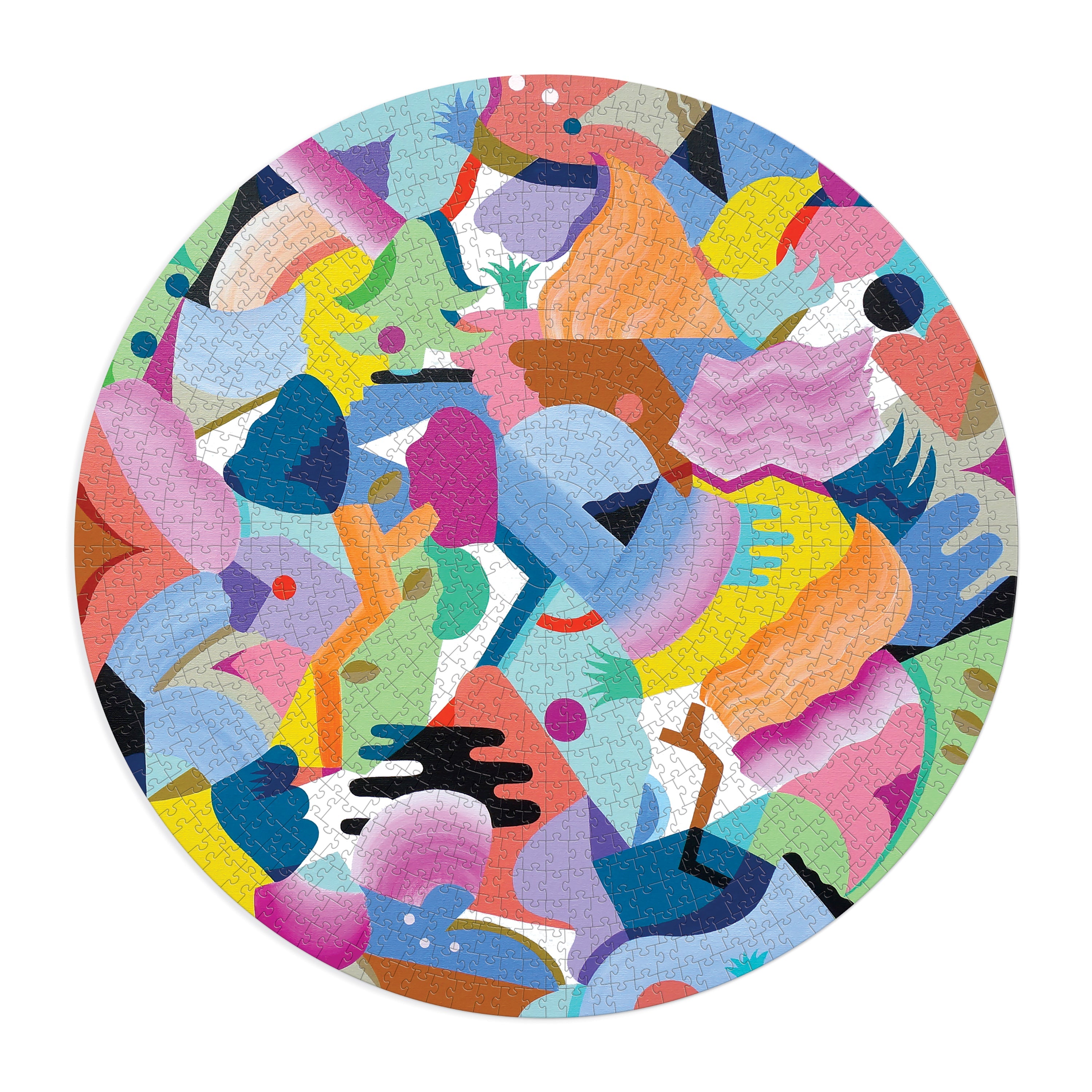 galison-mina-hamada-luna-de-flor-1000-teile-puzzle-rund-bunt image 2