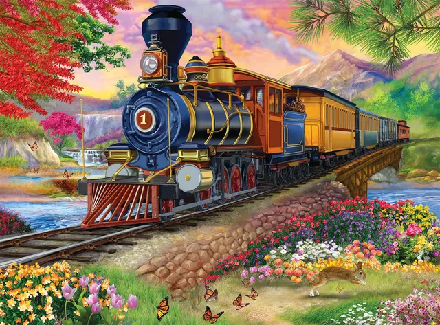 buffalo-games-scenic-steam-engine-1000-teile-puzzle-dampflok image 1