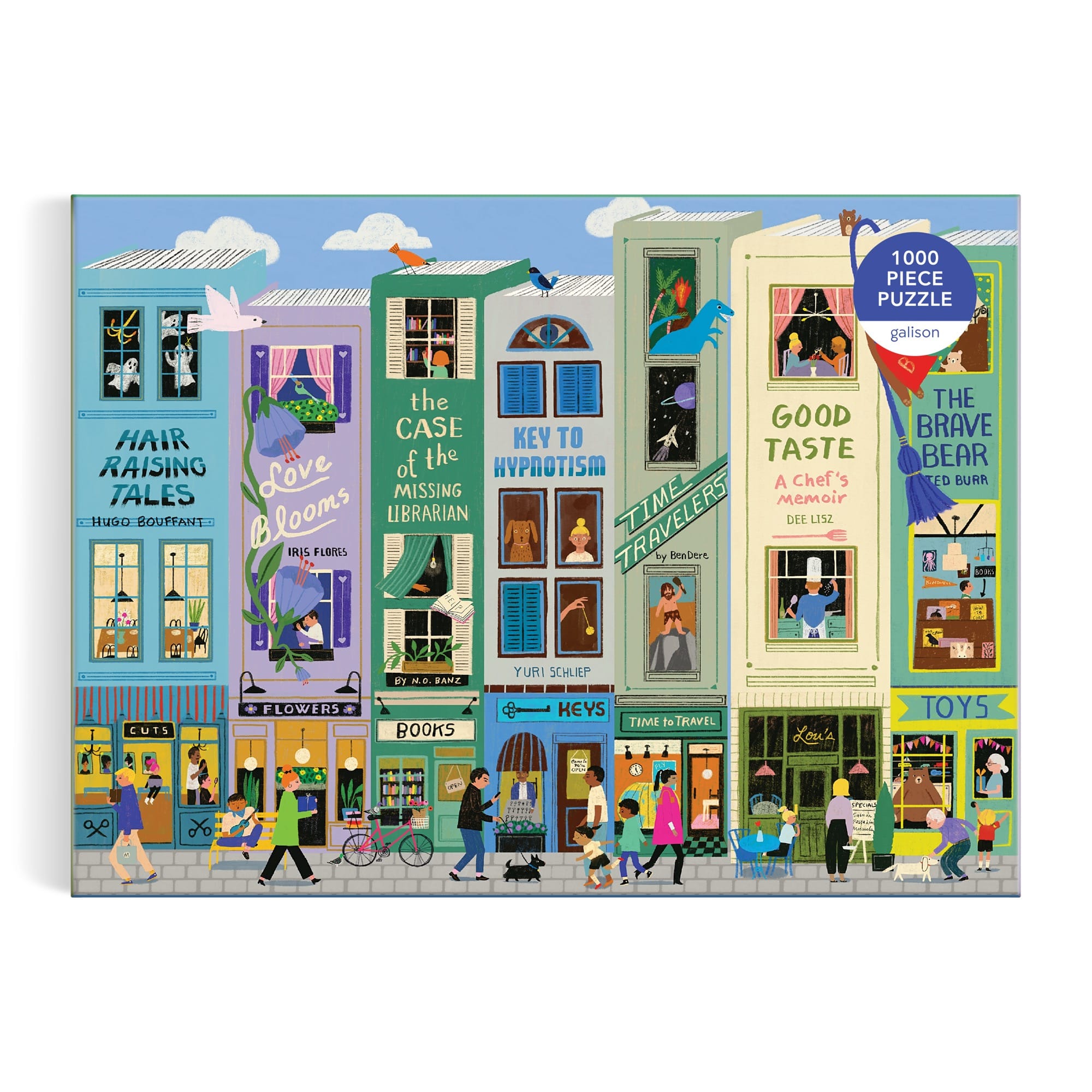galison-main-street-books-puzzle-1000-teile-b-cher-stadtmotiv image 2