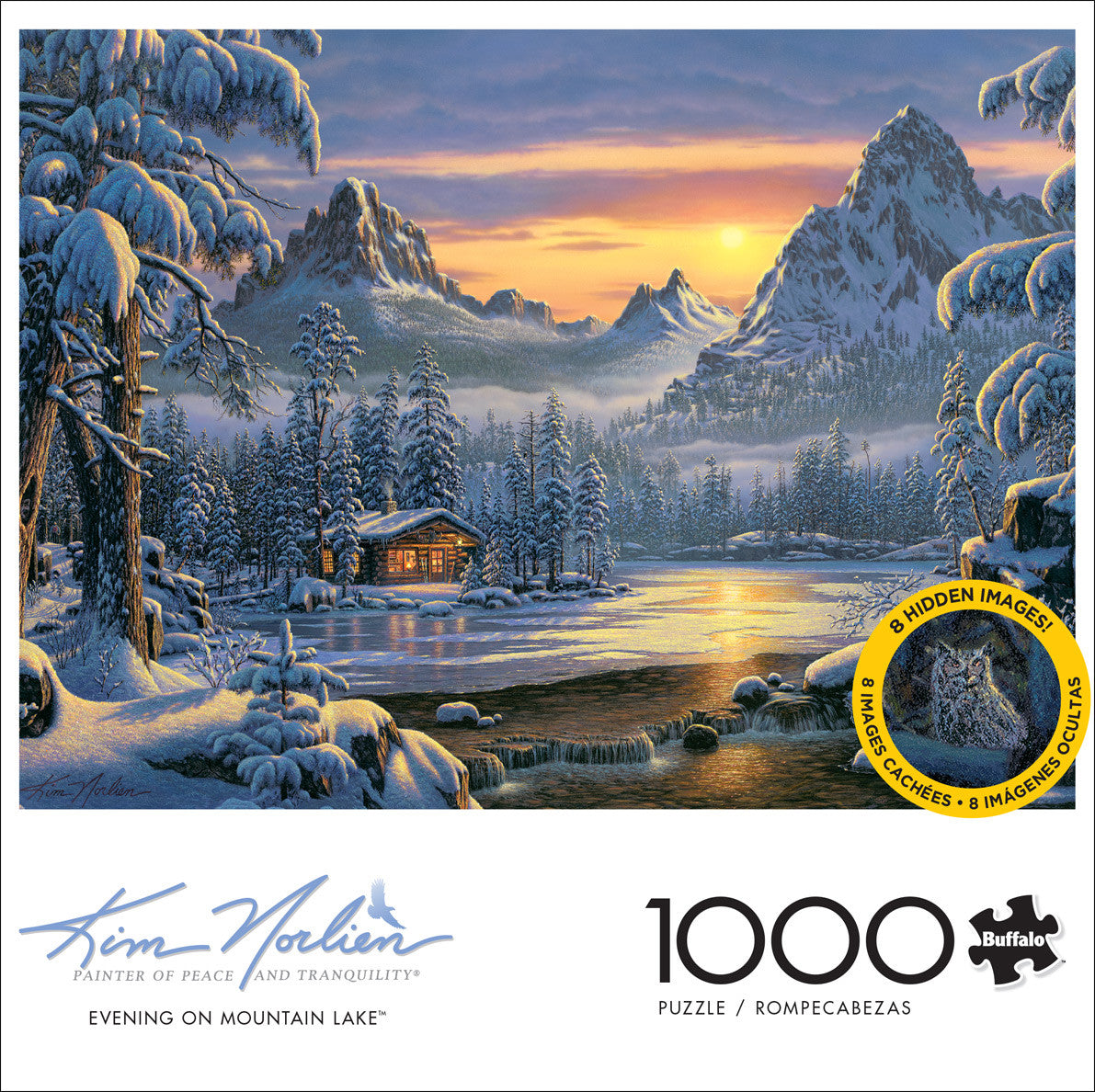 buffalo-games-kim-norlien-evening-on-mountain-lake-1000-teile-puzzle-winter image 3