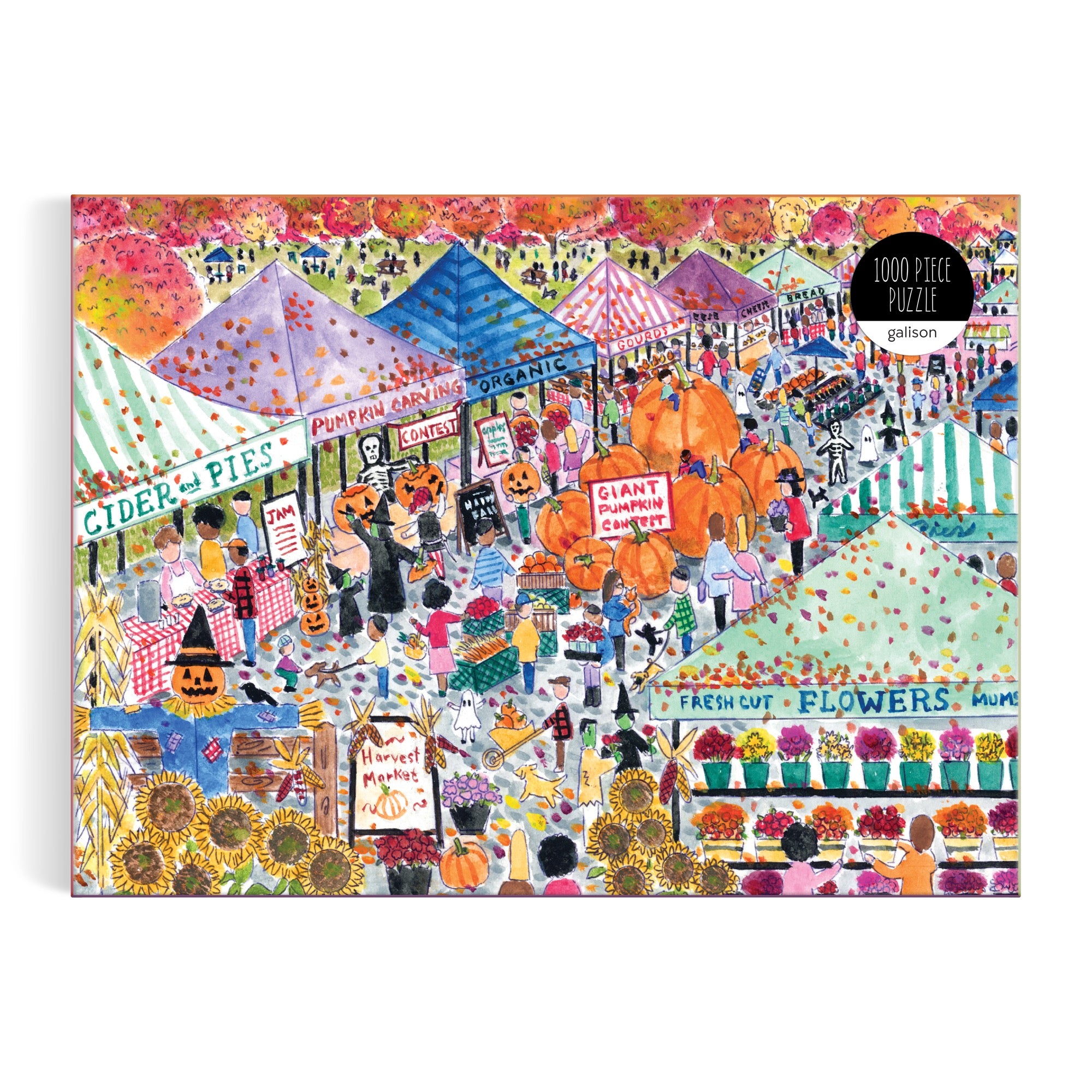 galison-michael-storrings-harvest-market-puzzle-1000-teile-herbst image 2