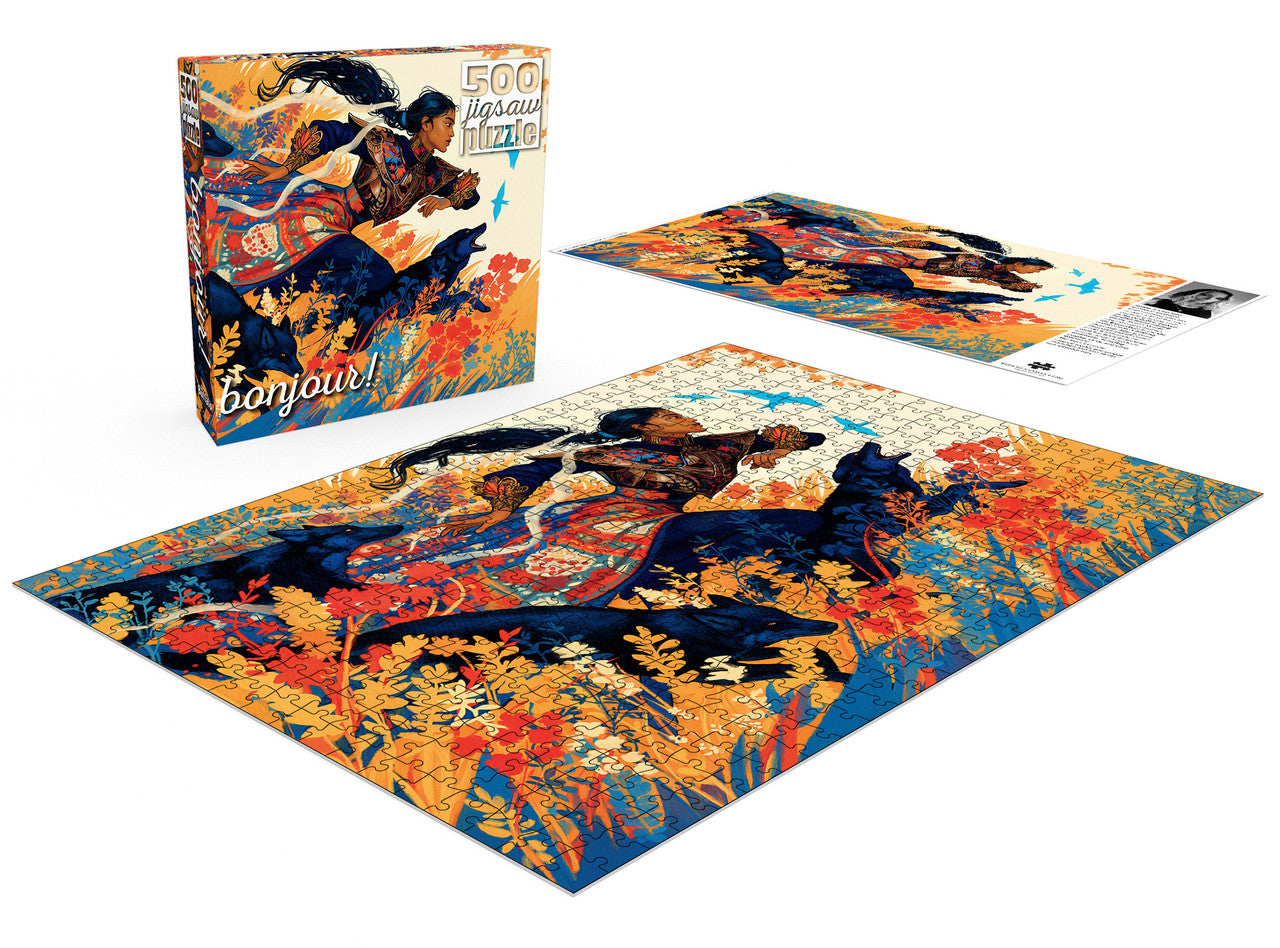 buffalo-games-bonjour-forsythia-puzzle-500-teile-bente-schlick image 3
