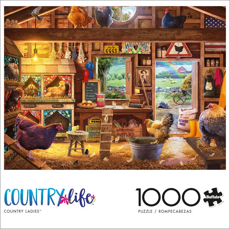 buffalo-games-country-ladies-puzzle-1000-teile-h-hner image 1