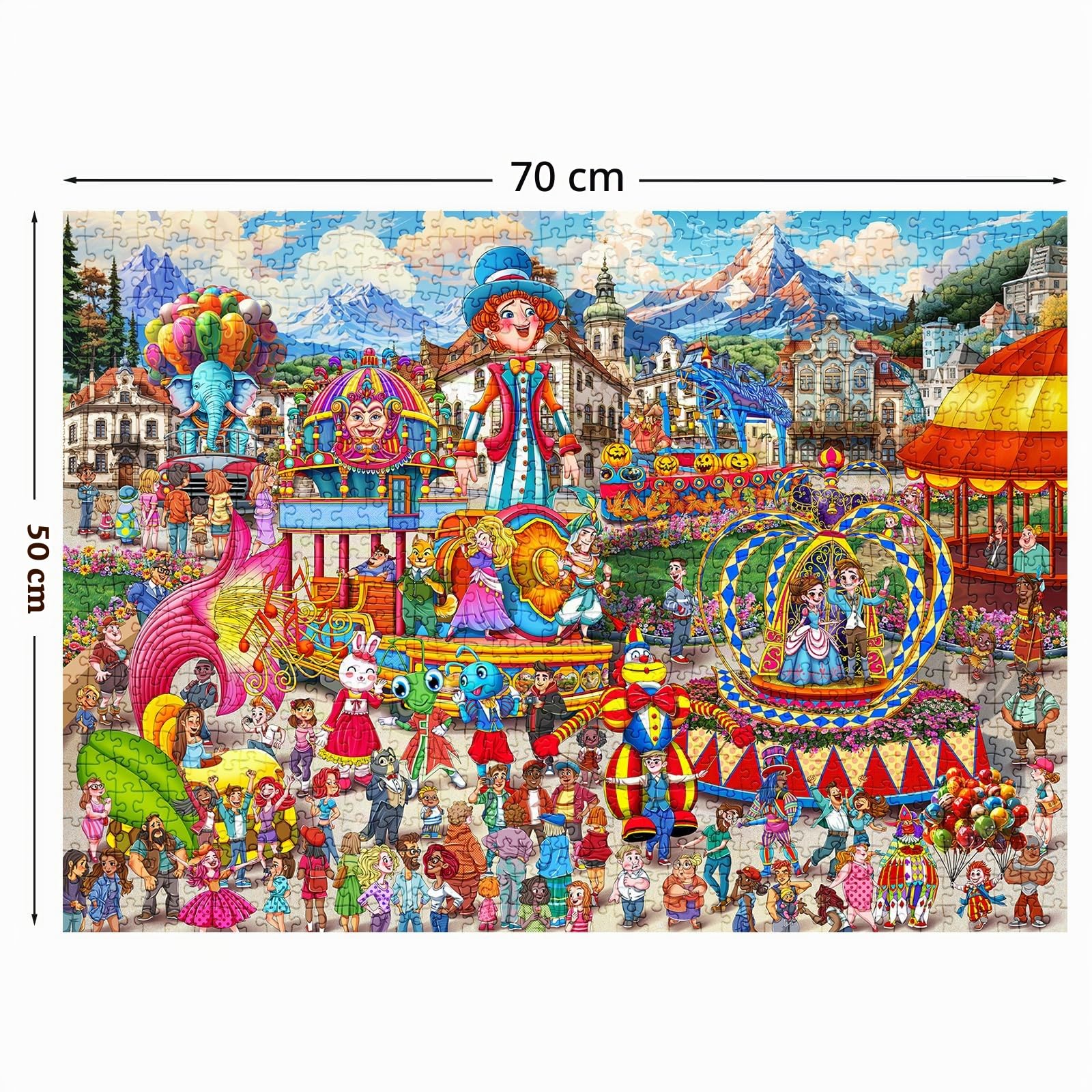 huadada-puzzle-1000-teile-freizeitpark-karneval-bunt image 2