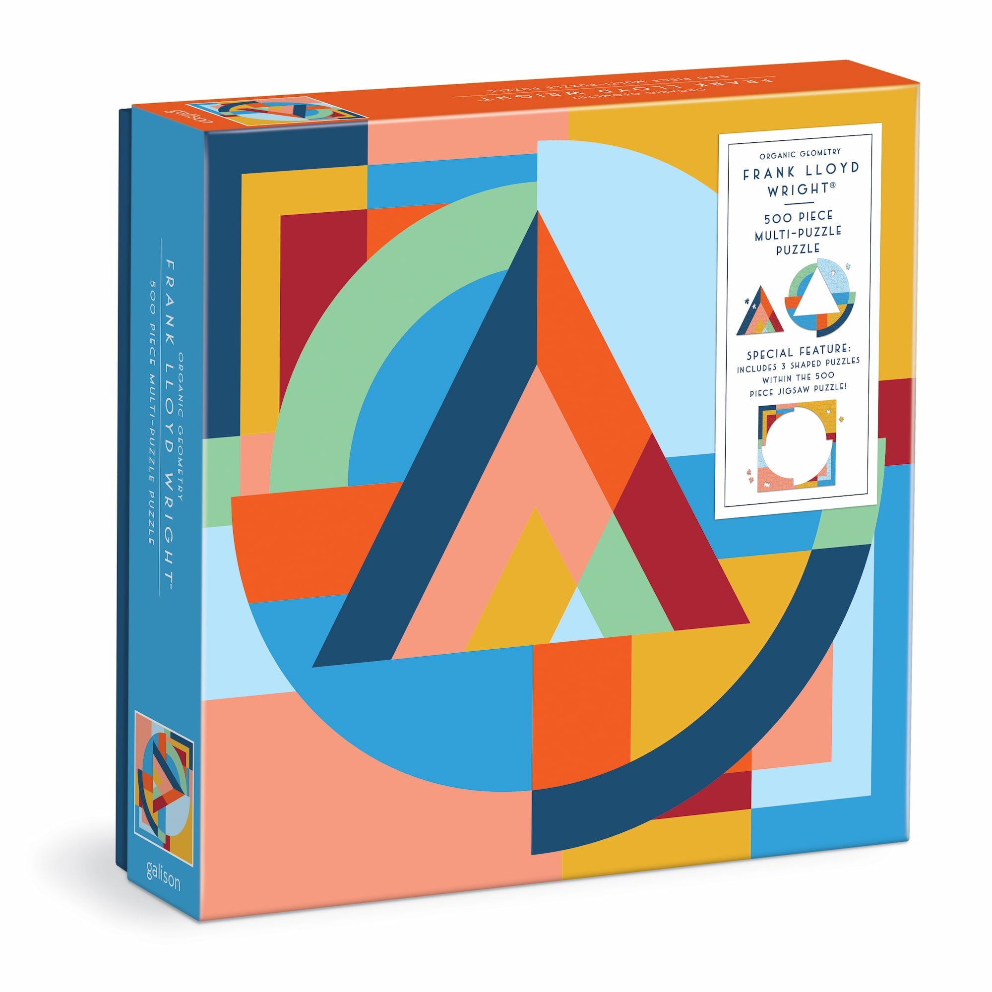 galison-jigsaw-puzzles-frank-lloyd-wright-organic-geometry-puzzle-500-teile-mult image 1