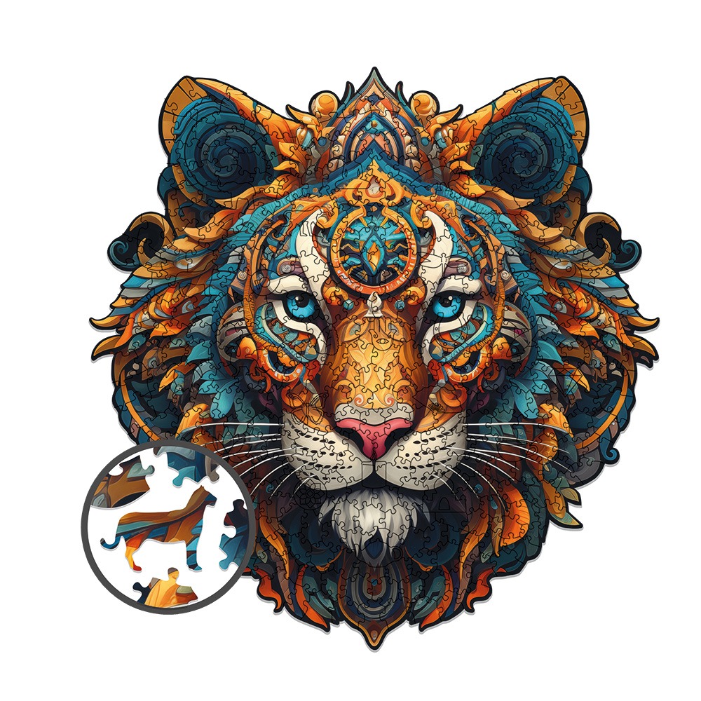 milliwood-peace-and-harmony-tiger-holzpuzzle-400-teile-f-r-erwachsene image 1
