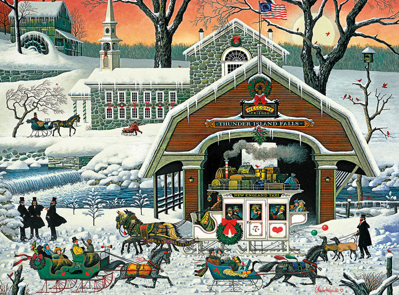 buffalo-games-charles-wysocki-twilight-christmas-1000-teile-puzzle-winter image 2