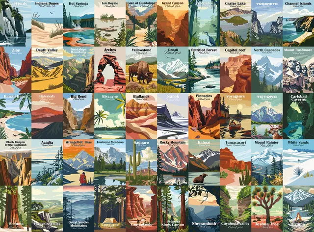 buffalo-games-sapphire-select-our-national-parks-1000-puzzle-premium image 1