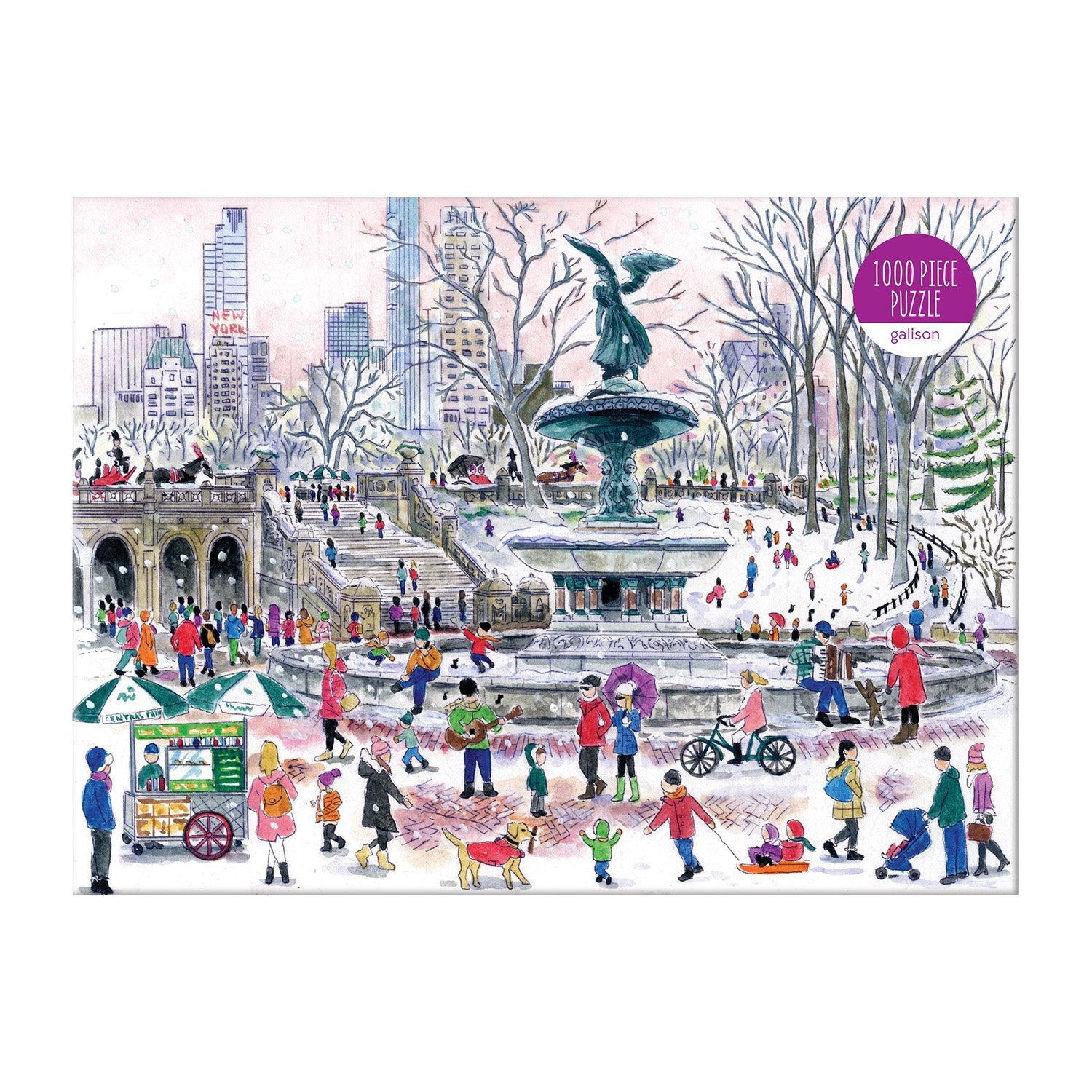 galison-storrings-bethesda-fountain-1000t-puzzle-winter image 2