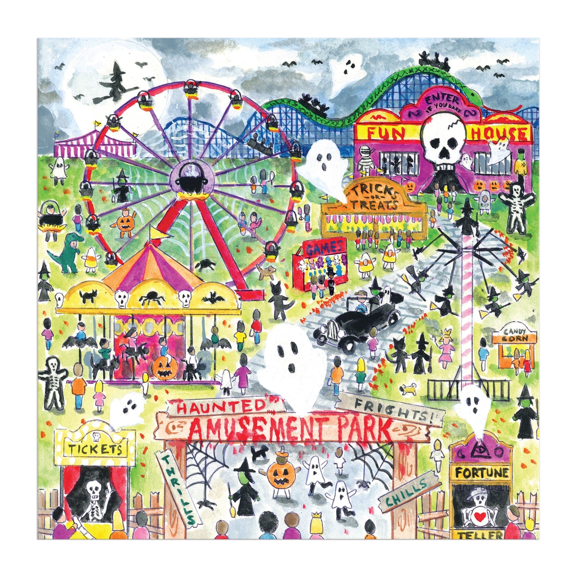 galison-storrings-haunted-amusement-park-500-teile-puzzle-halloween image 6