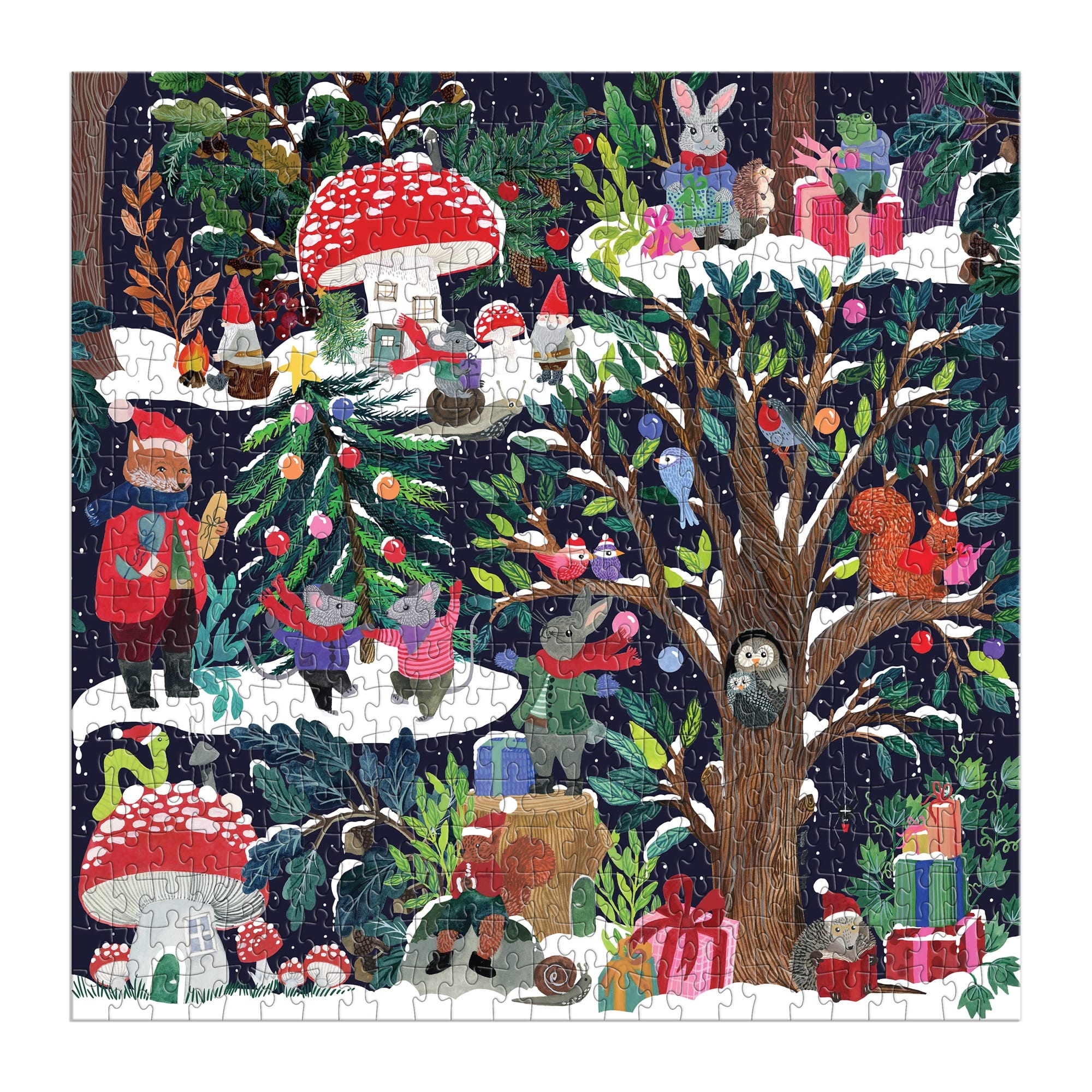 galison-yuletide-forest-500-teile-puzzle-winterwald-weihnacht image 3