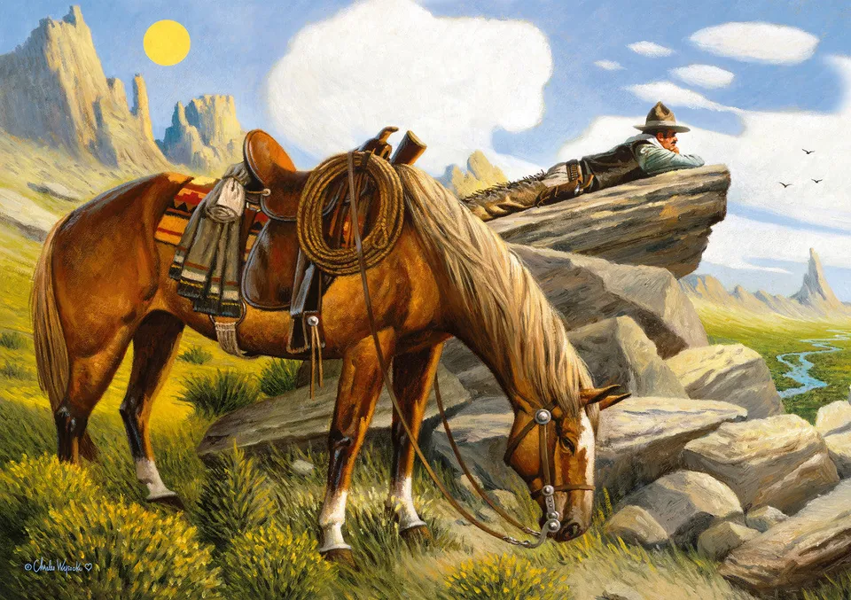 buffalo-games-wysocki-amanda-puzzle-300-teile-cowboy image 1