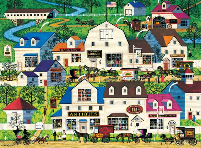 buffalo-games-charles-wysocki-shops-buggies-puzzle-1000-teile image 1