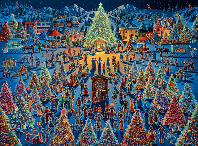 buffalo-games-festival-of-trees-1000-teile-puzzle-weihnachten image 1
