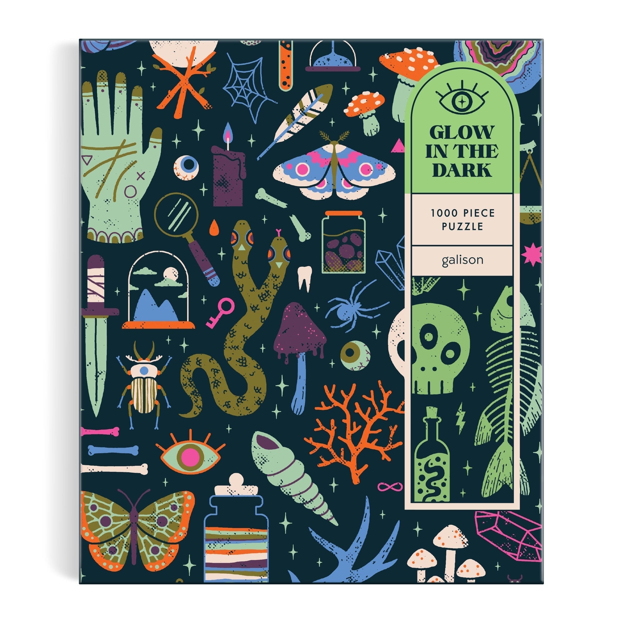 galison-jigsaw-occult-curious-glow-puzzle-1000-teile-halloween image 2