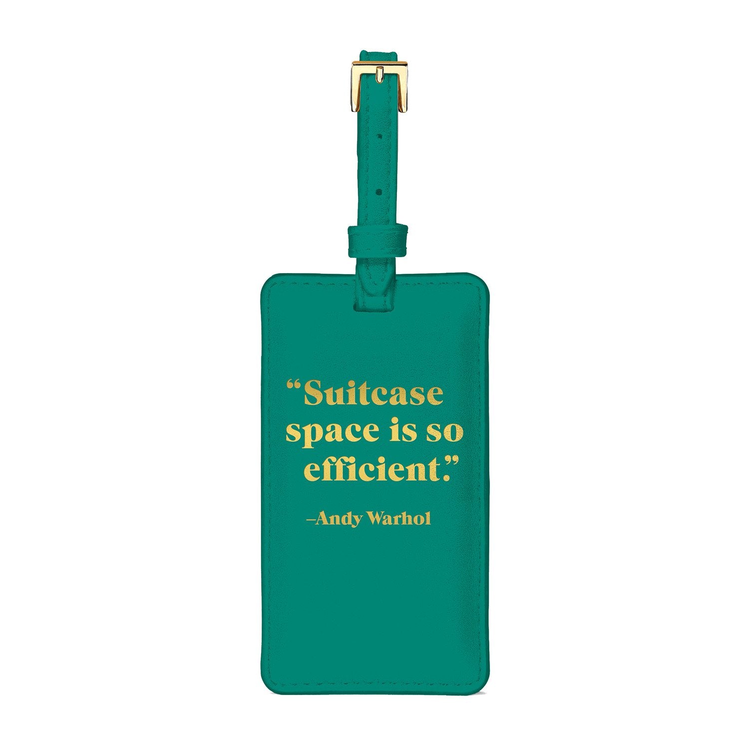 galison-andy-warhol-quotation-kofferanh-nger-teal image 1