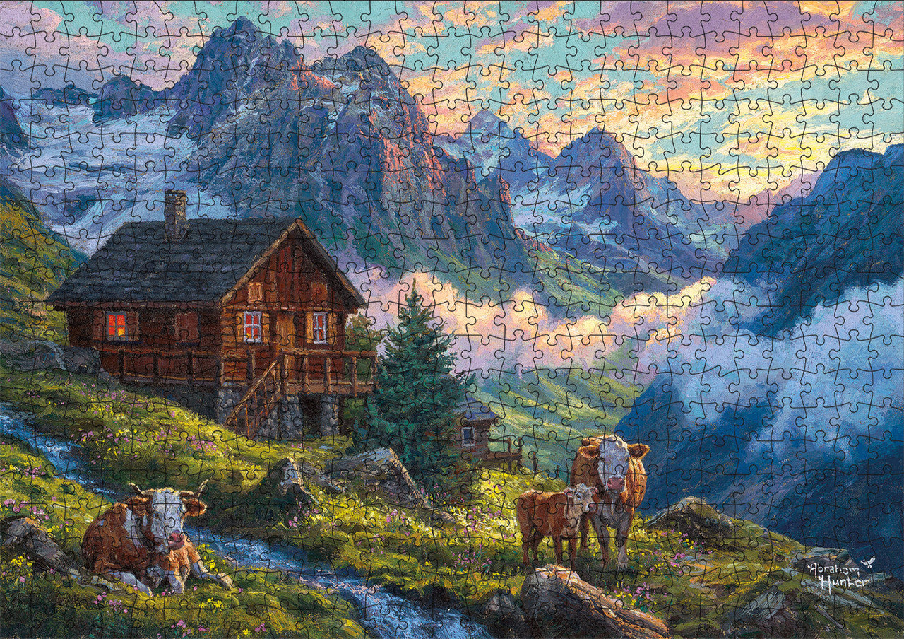 buffalo-games-abraham-hunter-alpine-farm-puzzle-500-teile image 1