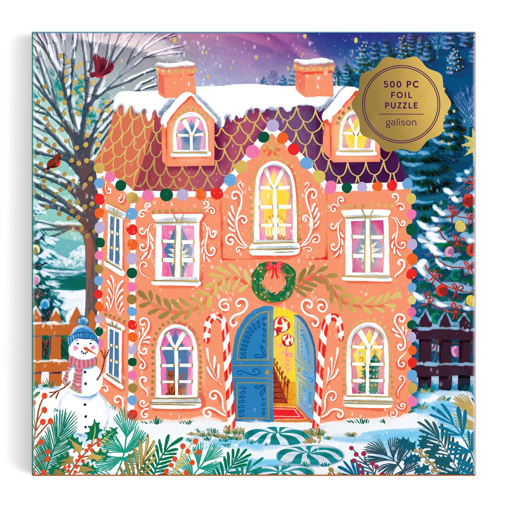 galison-home-sweet-holidays-500-teile-foil-puzzle-weihnachten image 2