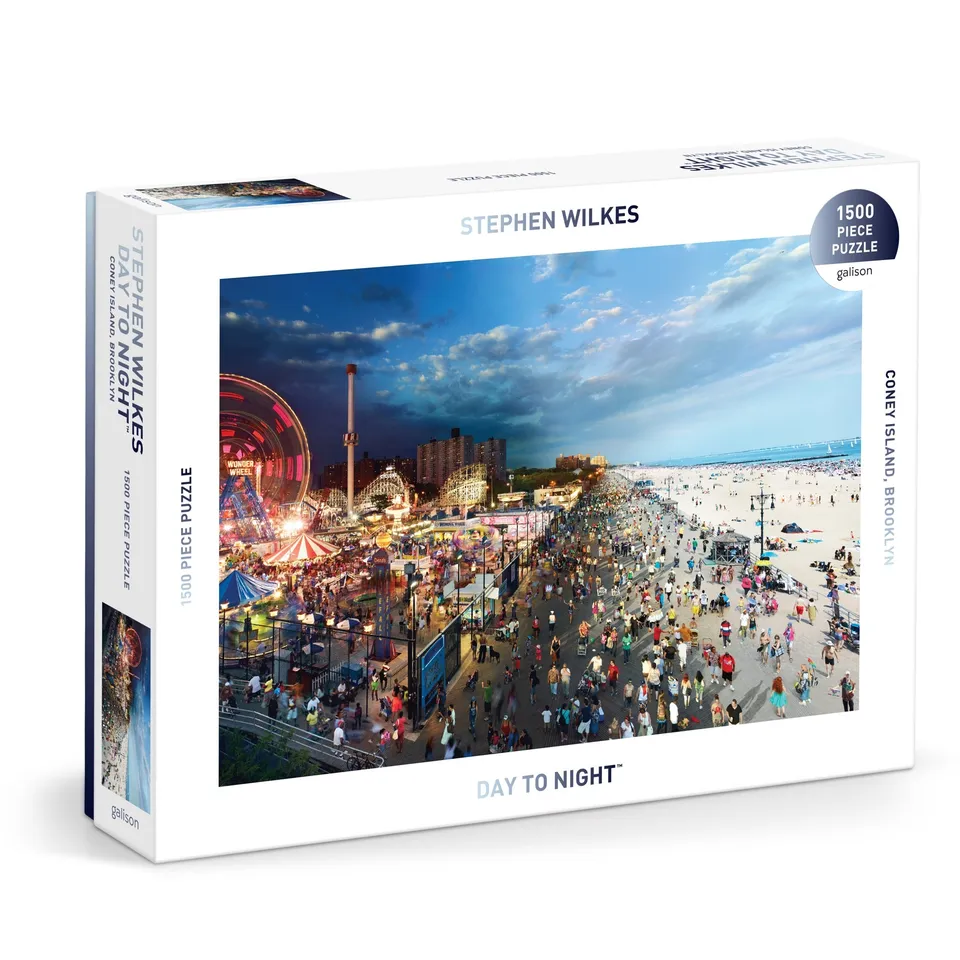 galison-wilkes-day-to-night-coney-island-1500-teile-puzzle-nyc image 1