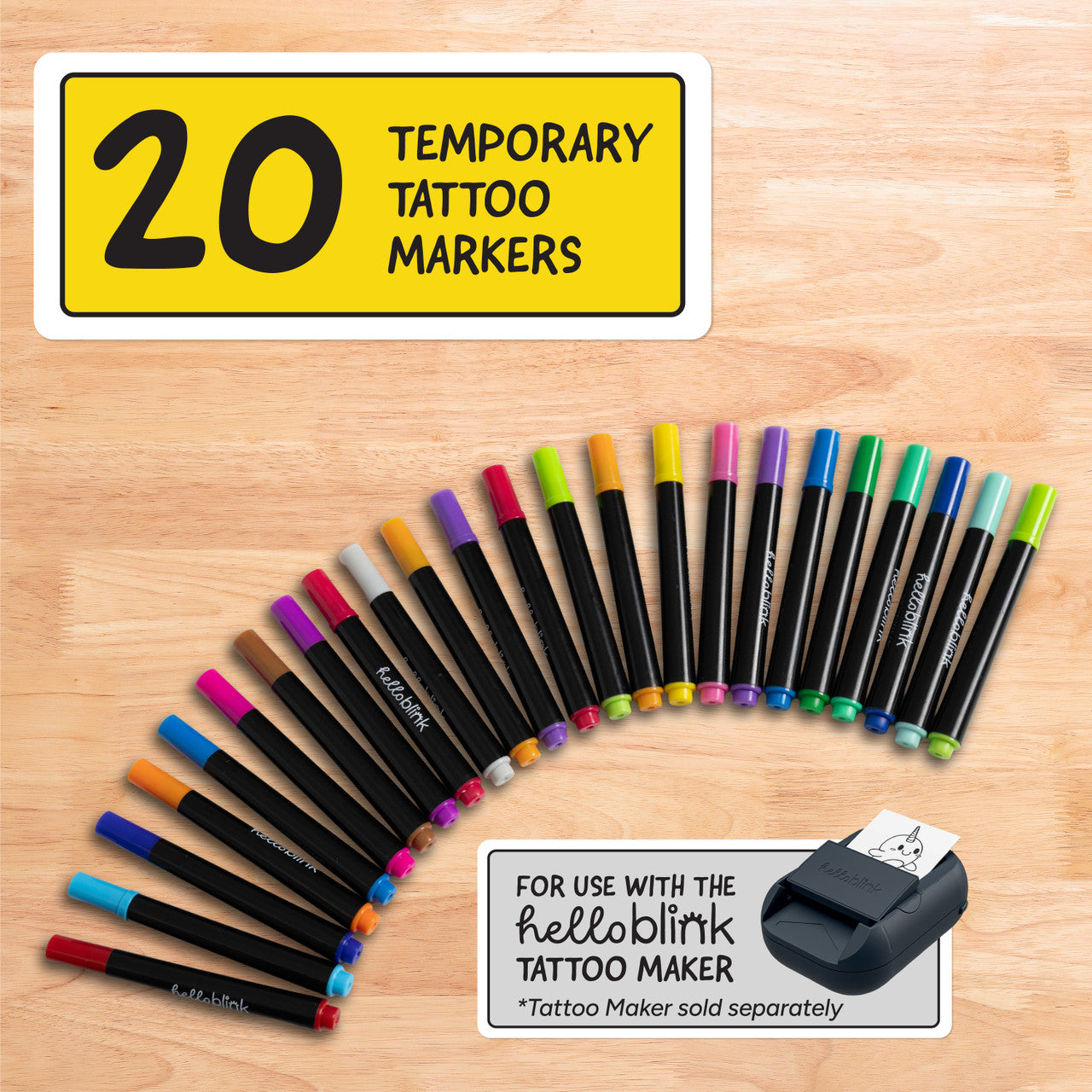 ceaco-hello-blink-tattoo-maker-spielset-20-marker-pack-tattoo image 6