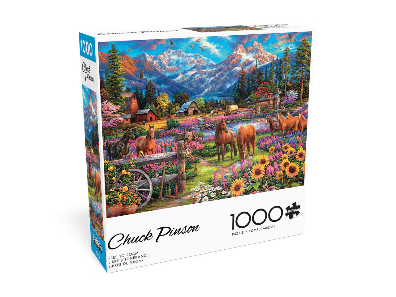 buffalo-games-free-to-roam-1000-teile-puzzle-pferde image 2