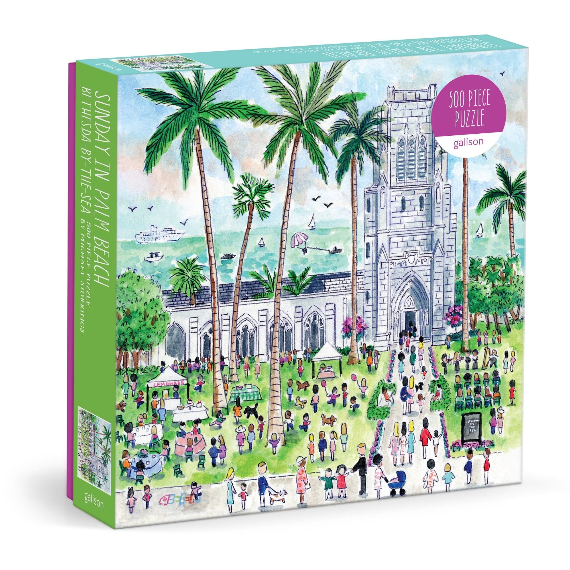 galison-jigsaw-michael-storrings-palm-beach-puzzle-500-teile image 1