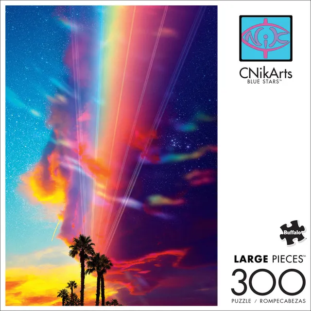 buffalo-games-vivid-blue-stars-puzzle-300-teile-palmen-gro image 1