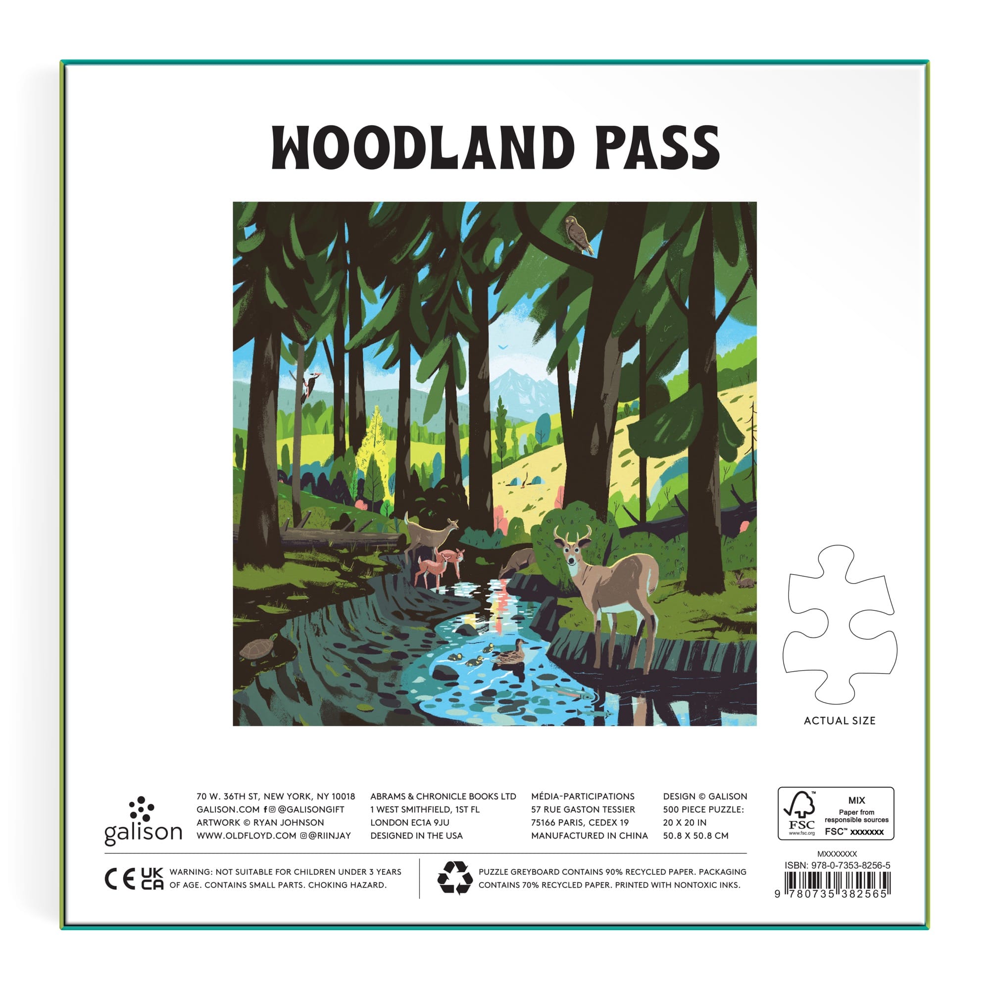 galison-woodland-pass-puzzle-500-teile-wald-ryan-johnson image 5