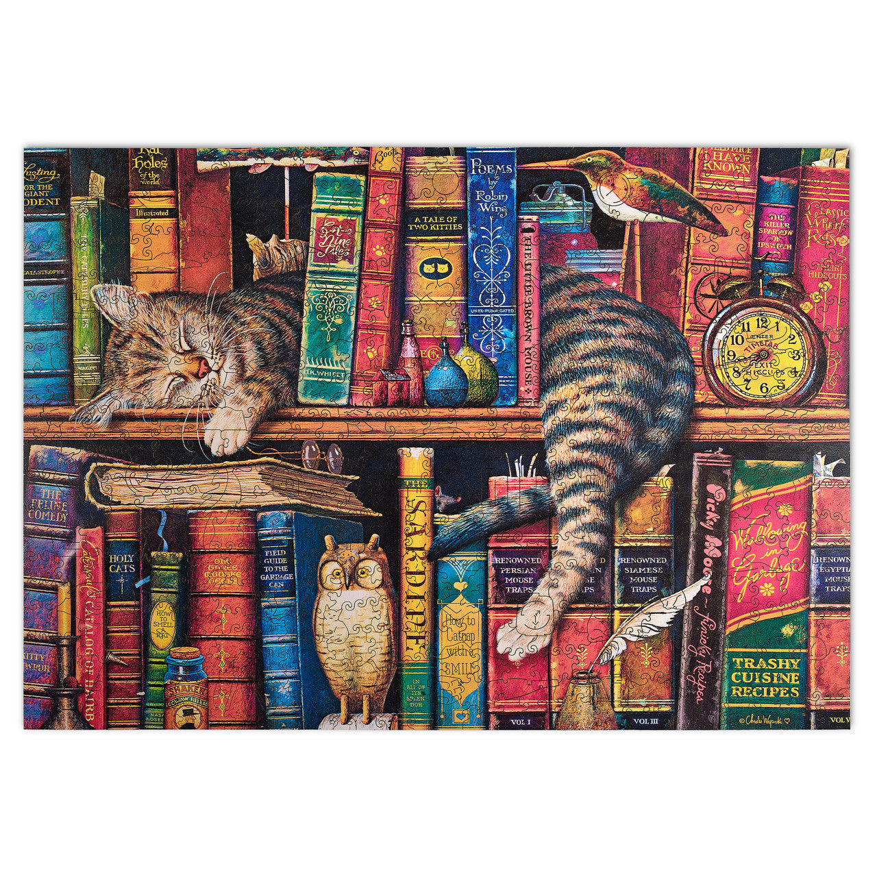 buffalo-games-wood-frederick-the-literate-puzzle-500-teile-whimsy-holz image 2