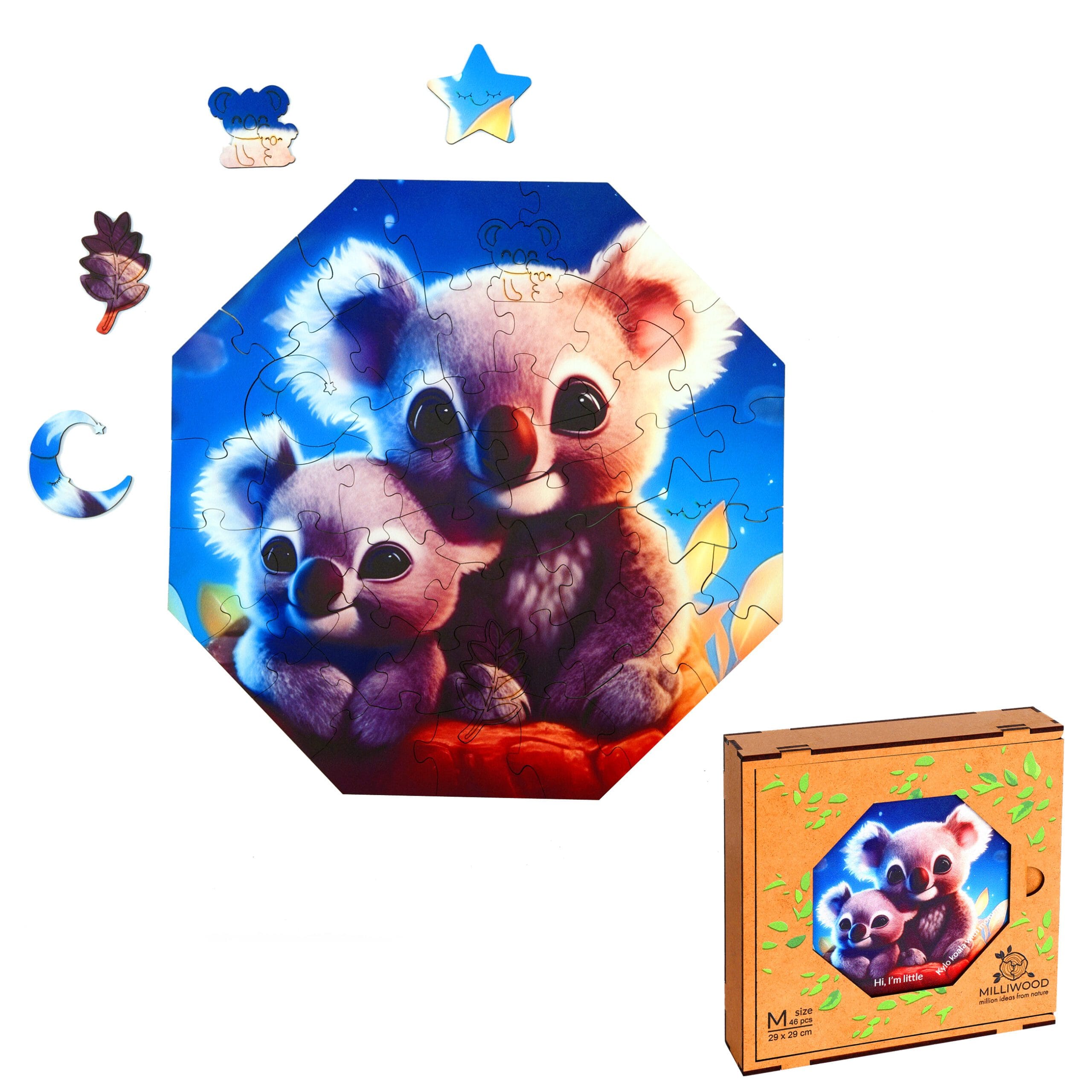 milliwood-hi-i-m-little-holzpuzzle-kylo-koala-mit-mama-kinder image 7
