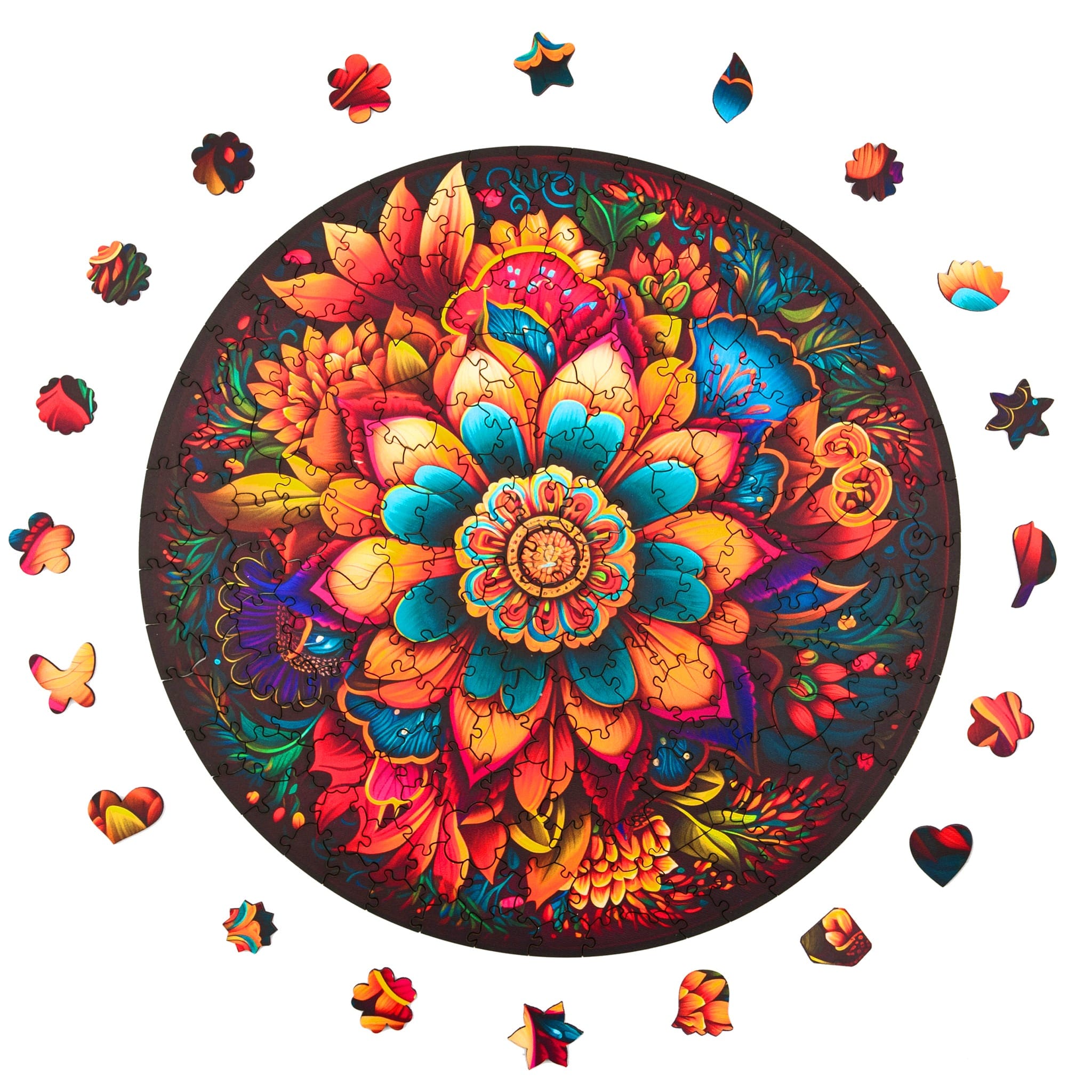 milliwood-peace-and-harmony-leaf-ornaments-holzpuzzle-206-teile image 1