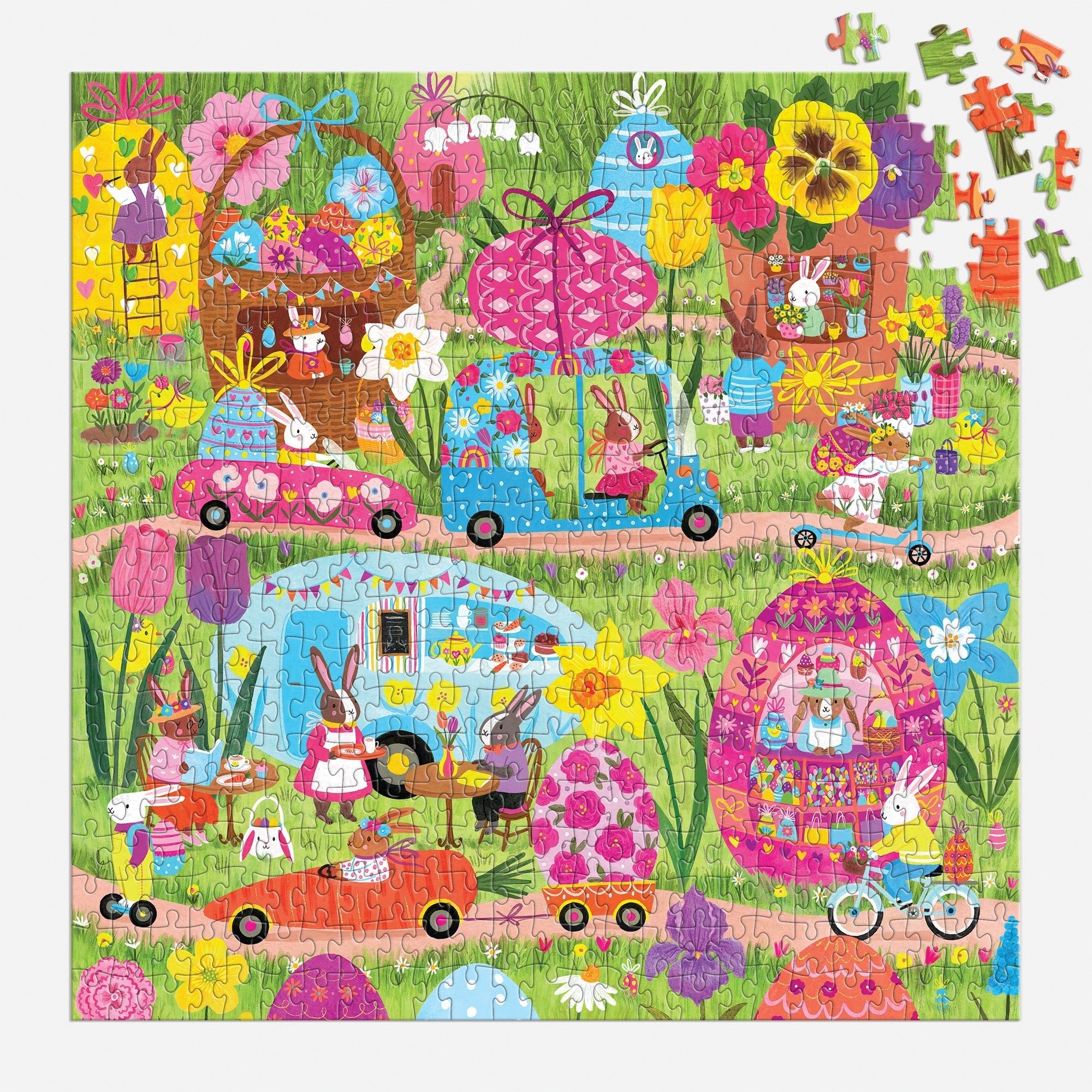 galison-hoppin-around-familienpuzzle-500-teile-51x51-cm image 4