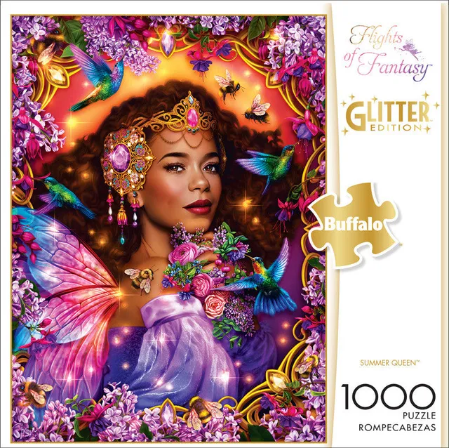 buffalo-games-summer-queen-puzzle-1000-teile-glitzer-fantasy image 1