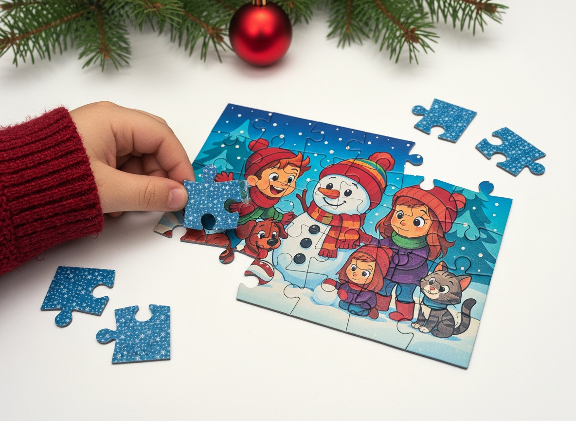 milliwood-happy-snowman-puzzle-30-teile-weihnachten-fsc image 4