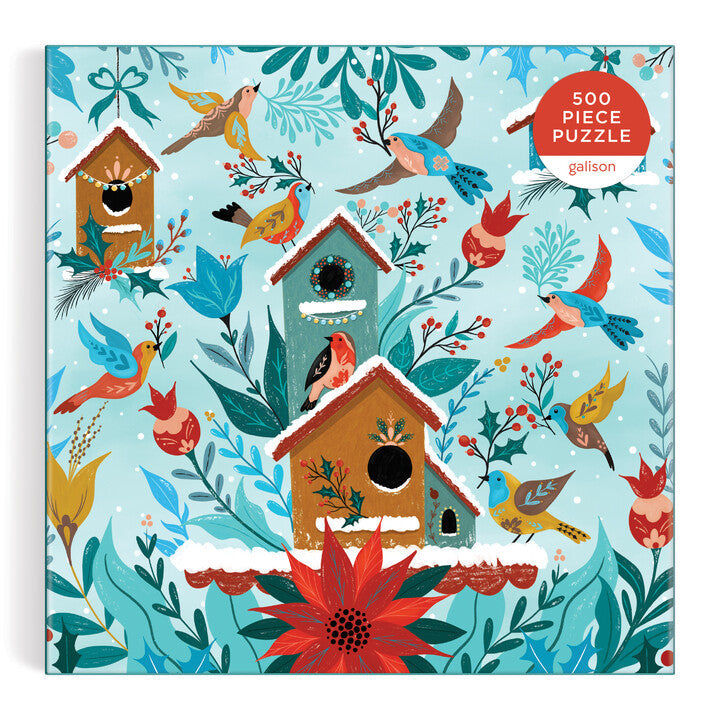 galison-winter-perch-puzzle-500-teile-winter-v-gel-quadratisch image 2