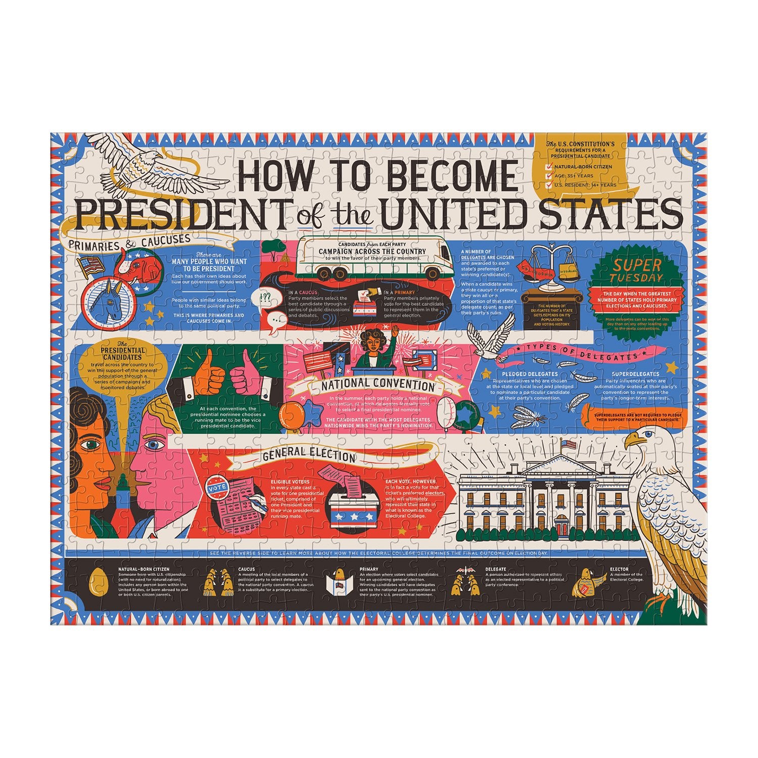 galison-how-to-become-president-500-teile-puzzle-doppelseitig image 4