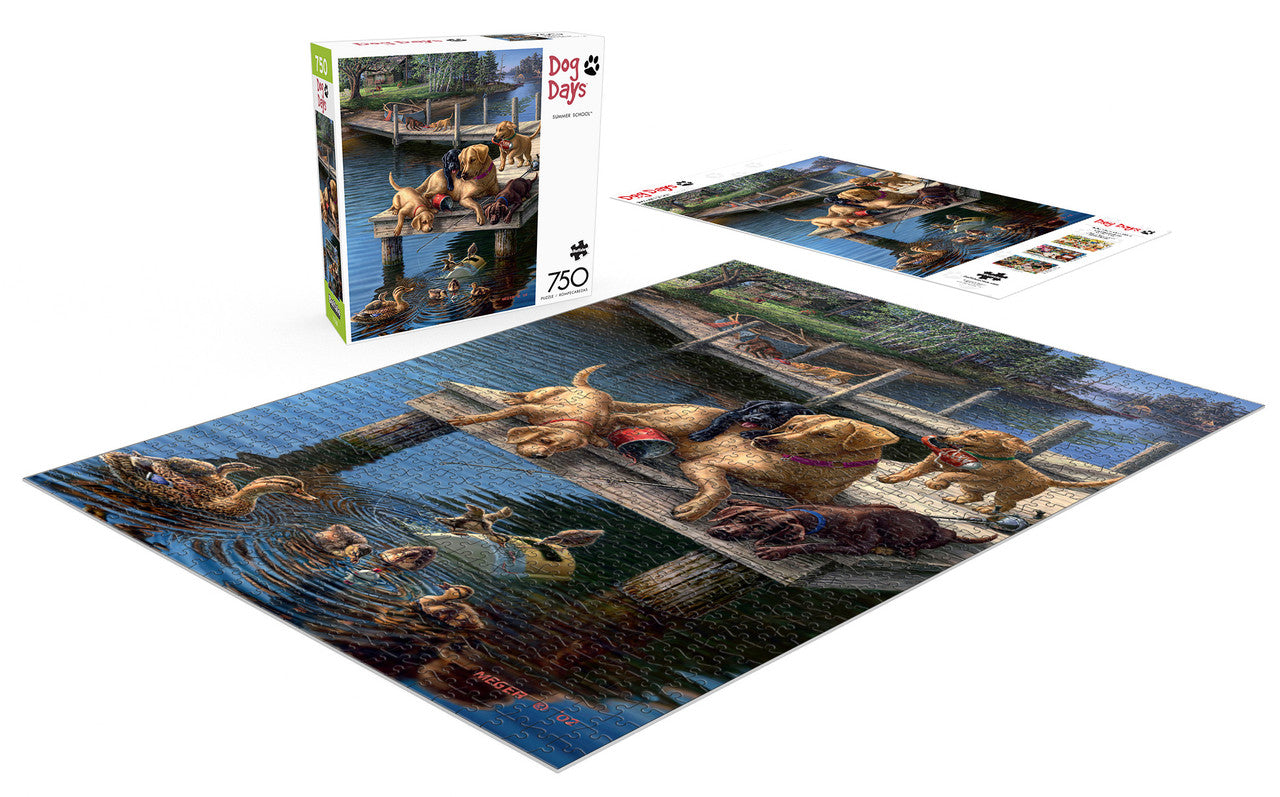 buffalo-games-dog-days-summer-school-puzzle-750-teile-hunde image 5